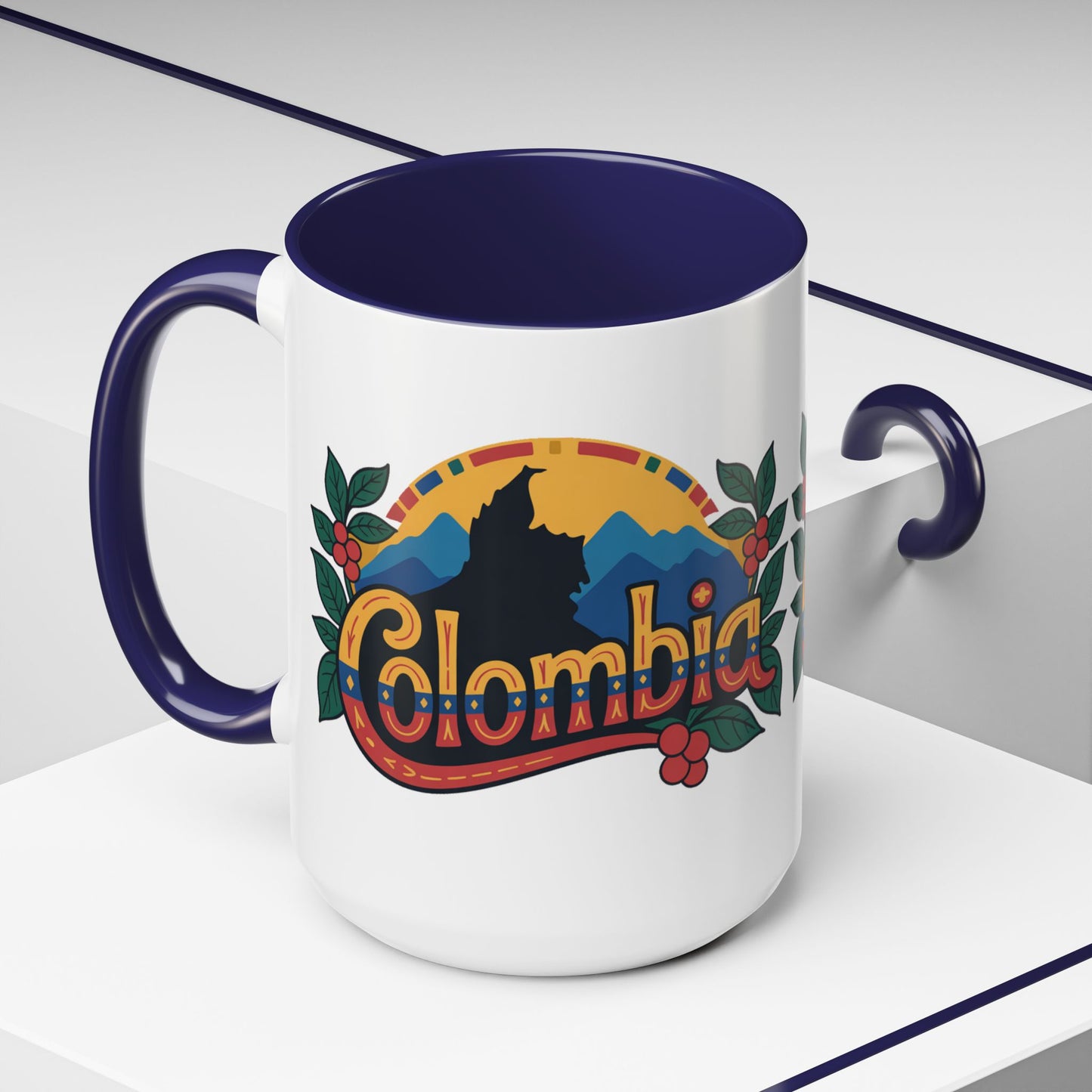 Colombia Mug - Colombian Heritage Pride Coffee Cup | Taza Colombia | Hispanic Pride Gift | Orgullo Colombiano | Colombian Coffee