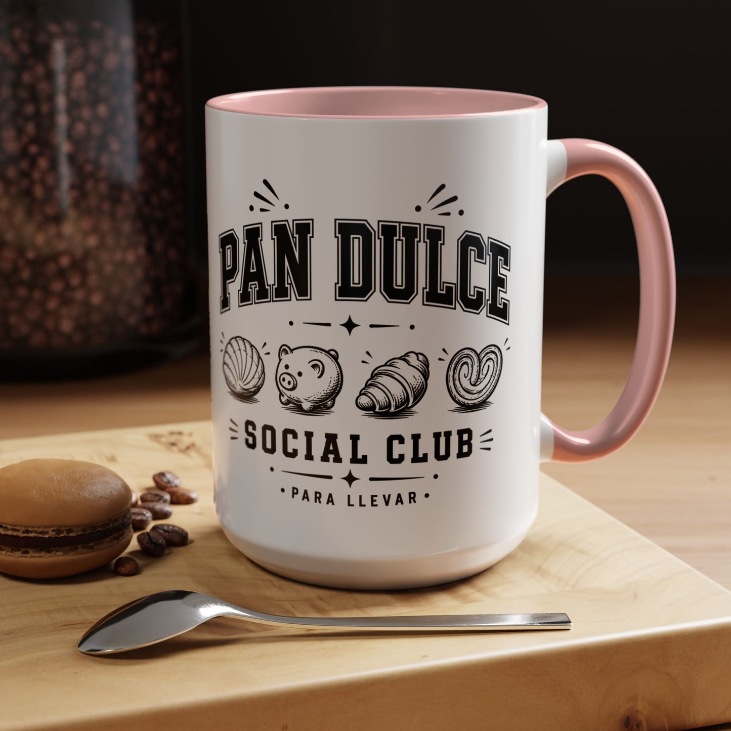 Pan Dulce Mug - Latino Foods Coffee Cup - Regalos Para Mujer - Mexican Sweet Bread Gift - Latina Pride Kitchen Decor