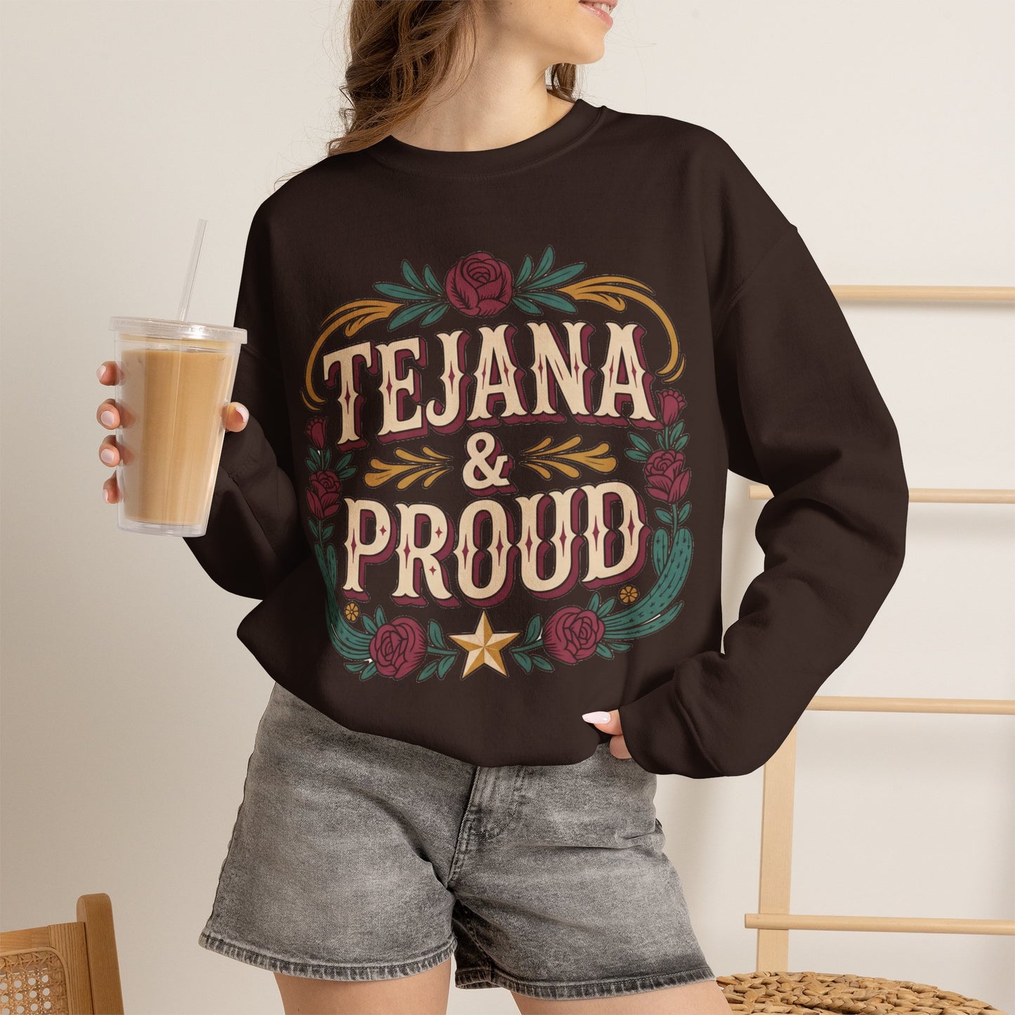 Tejana Sweatshirt | Texas Latina Pride Gift | Hispanic Heritage Hoodie | Tejana Mujer Regalo | South Texas Girl