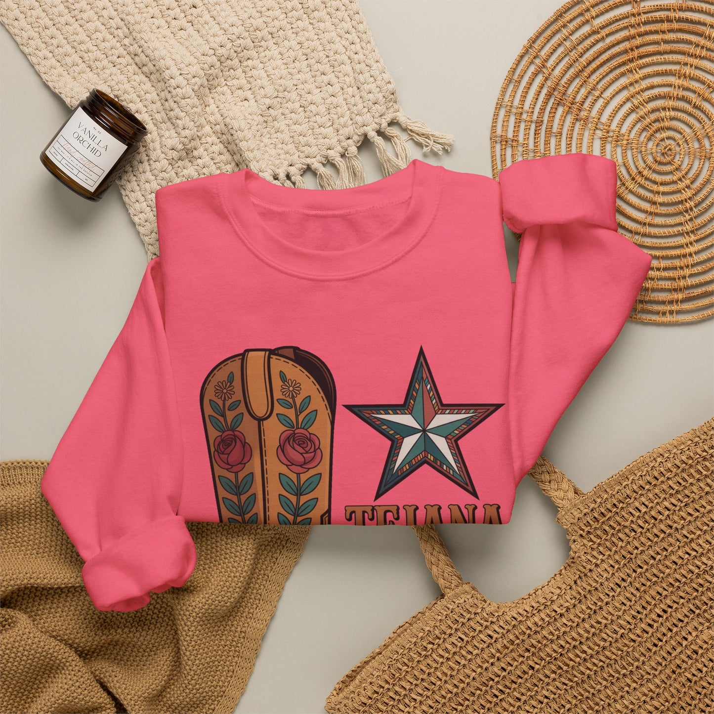 Tejana Sweatshirt | Texas Latina Pride Gift | Houston Dallas San Antonio Girl | Hispanic Pride Hoodie | Tejana Mujer Regalo