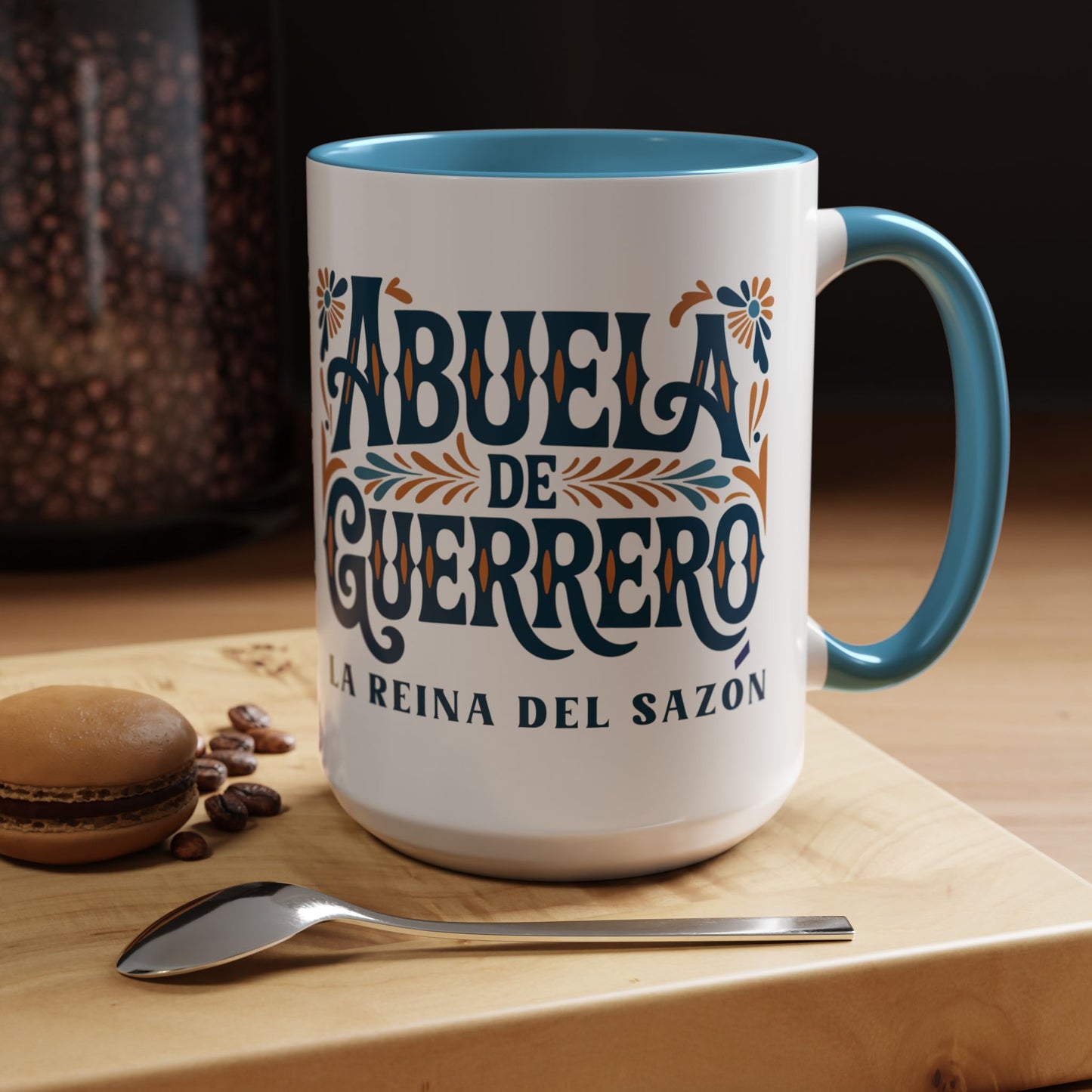 Abuela de Guerrero Mug - Spanish Grandma Coffee Cup Gift for Latino Family - Abuela Amor Hispanic Grandmother Present