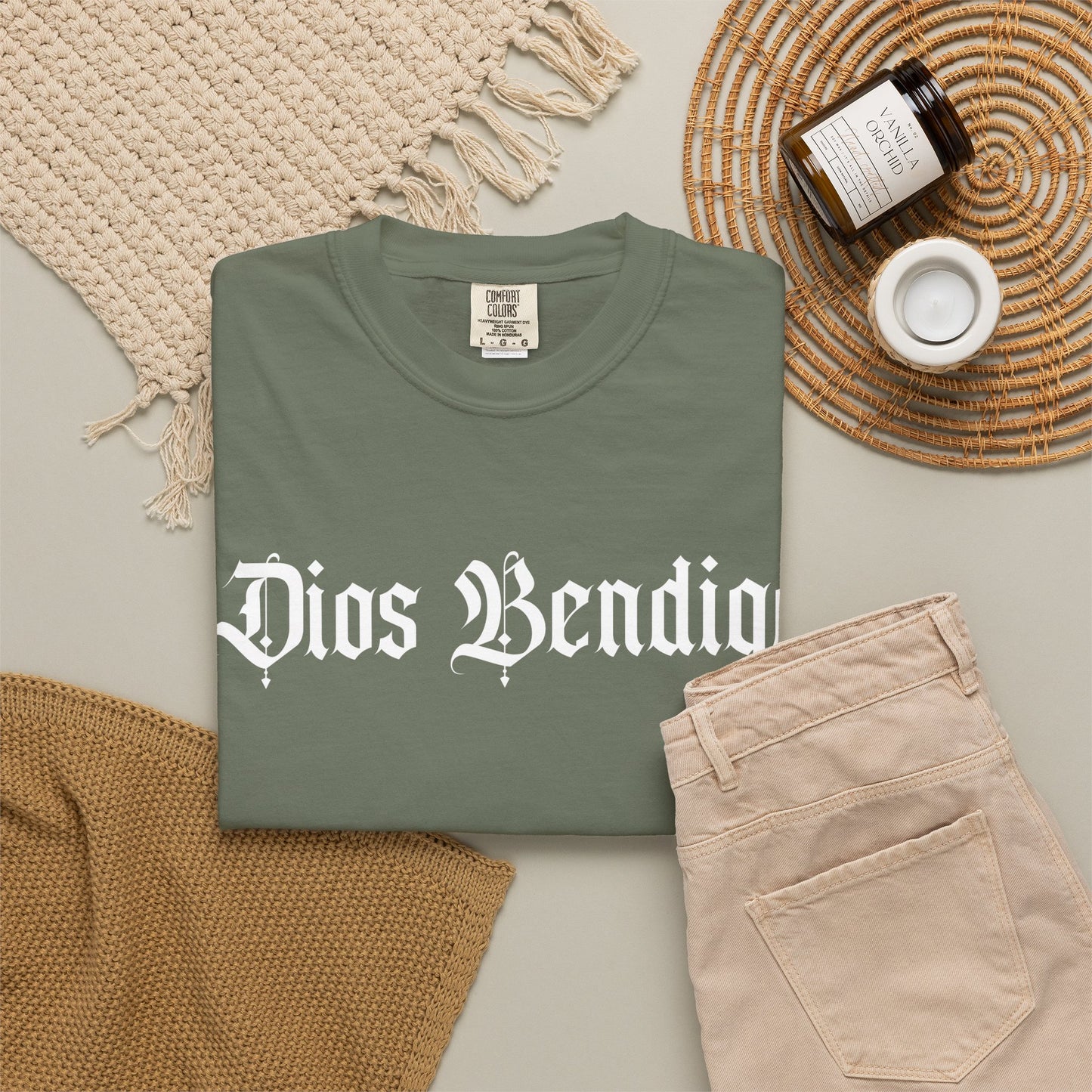 Dios Bendiga Shirt |  Chicano Streetwear Tee | Latino Graphic Tee | Camisa Cristiana | Comfort Colors T Shirt