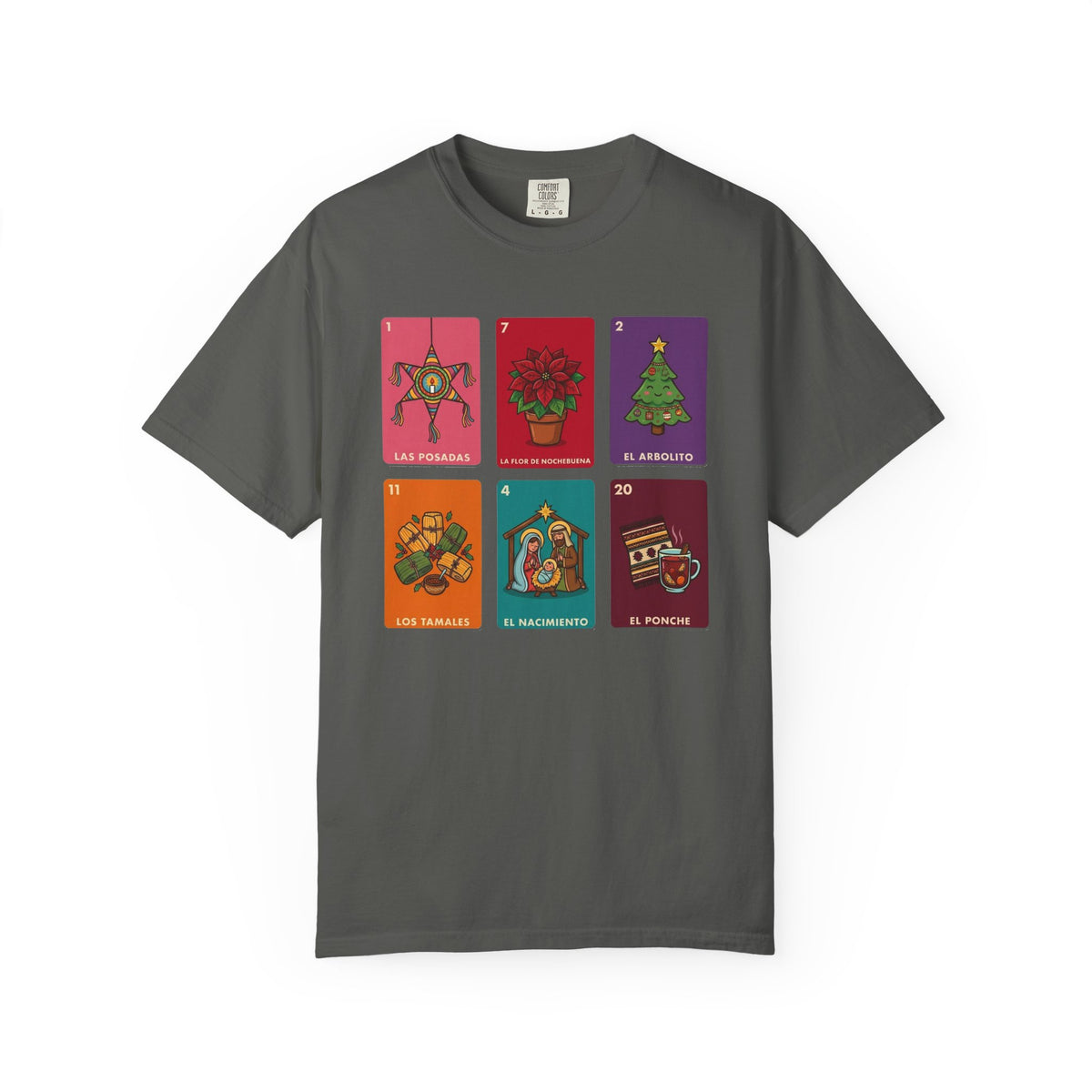 Loteria Navidad Shirt - Mexican Christmas Loteria Tee - Navidad Mexicana Posadas Tamales Ponche - Feliz Navidad Gift
