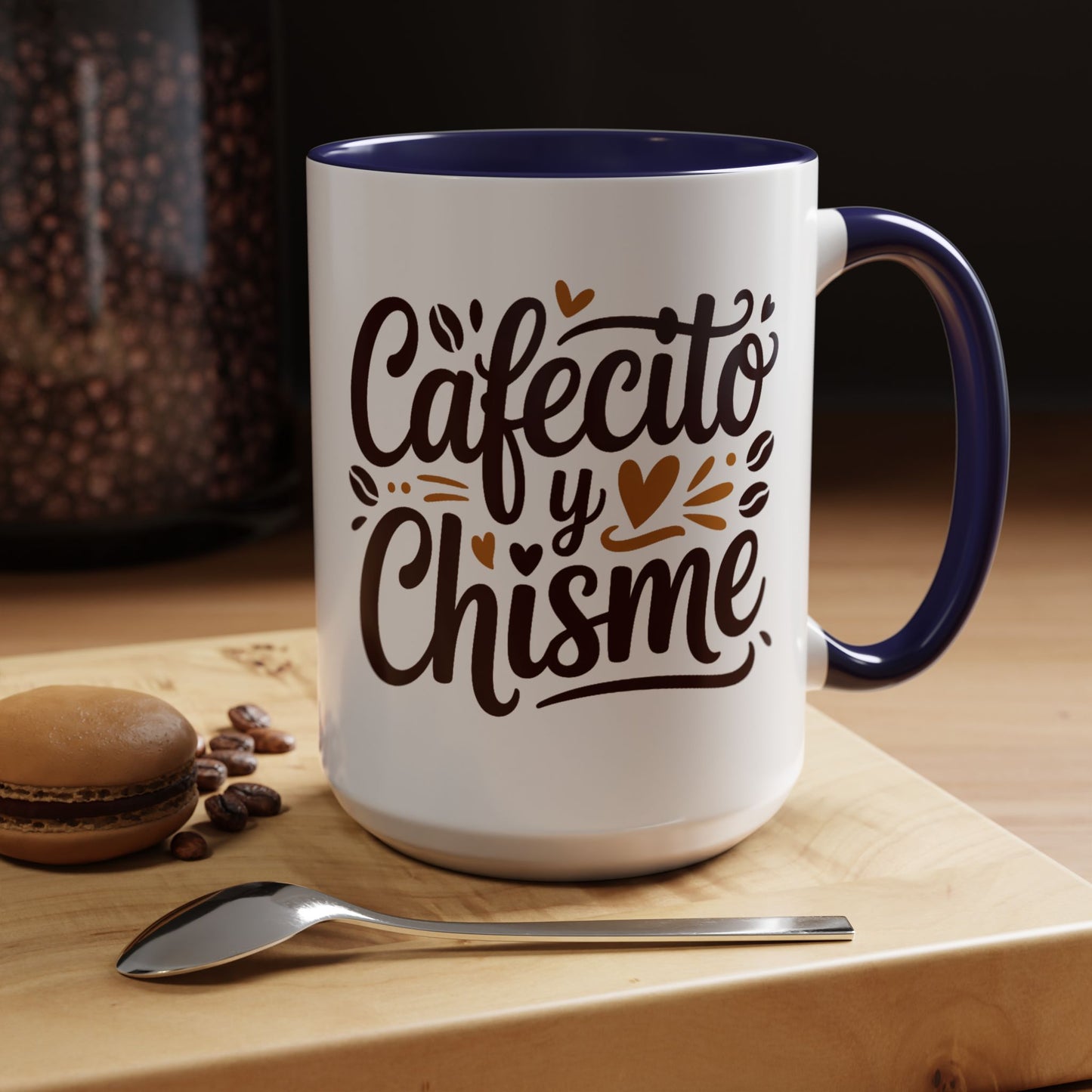 Cafe y Chisme Mug - Latino Coffee Cup Gift for Latina Women, Spanish Saying Mug, Hispana Culture Gift