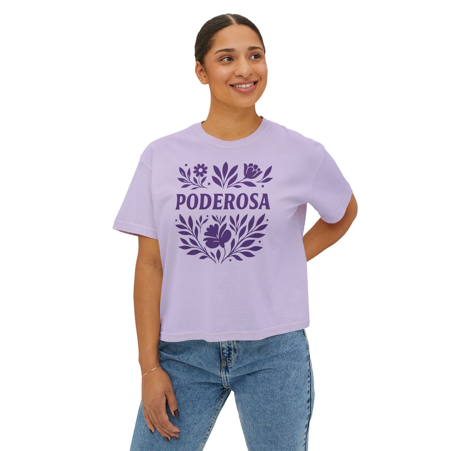 Poderosa  Women's Boxy Tee | Latina Shirt
