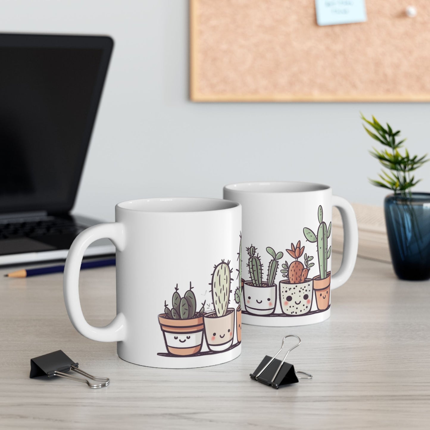 Cute Cacti Ceramic Mug