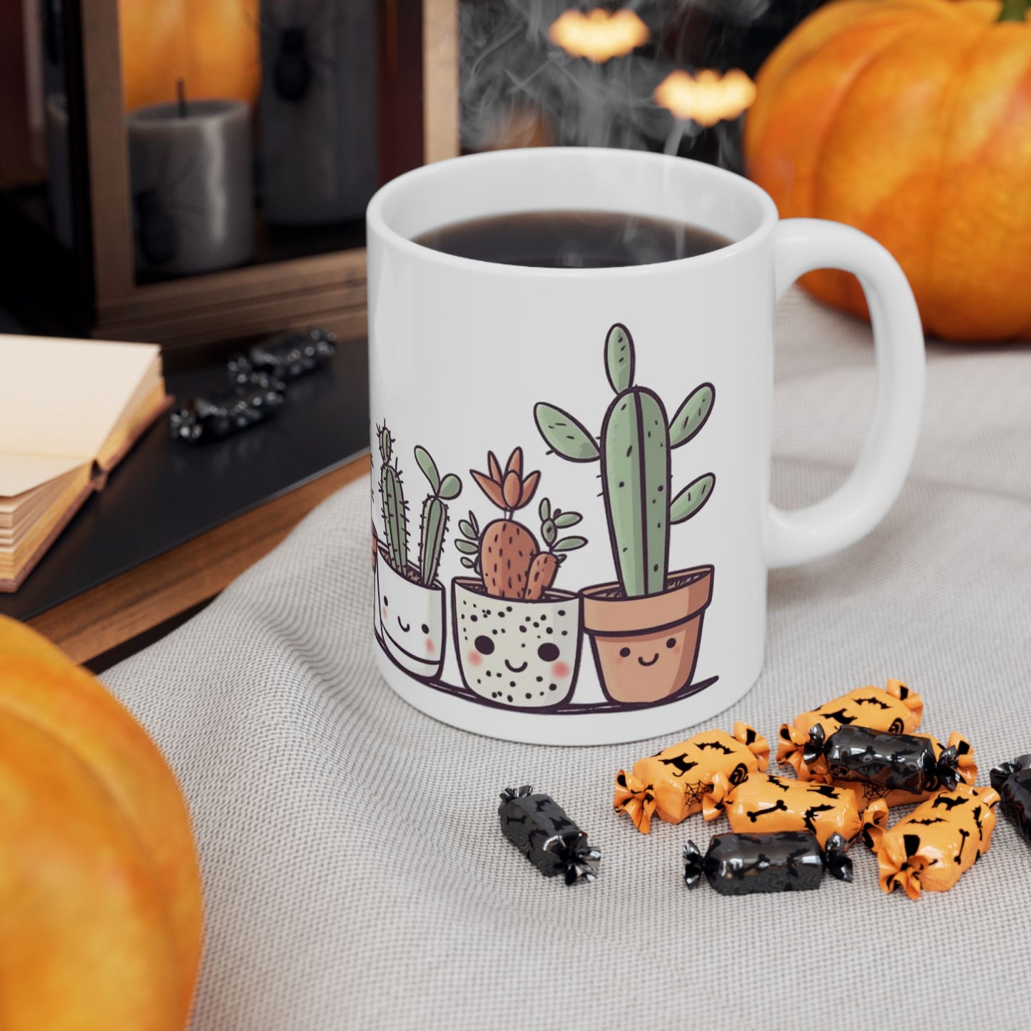 Cute Cacti Ceramic Mug