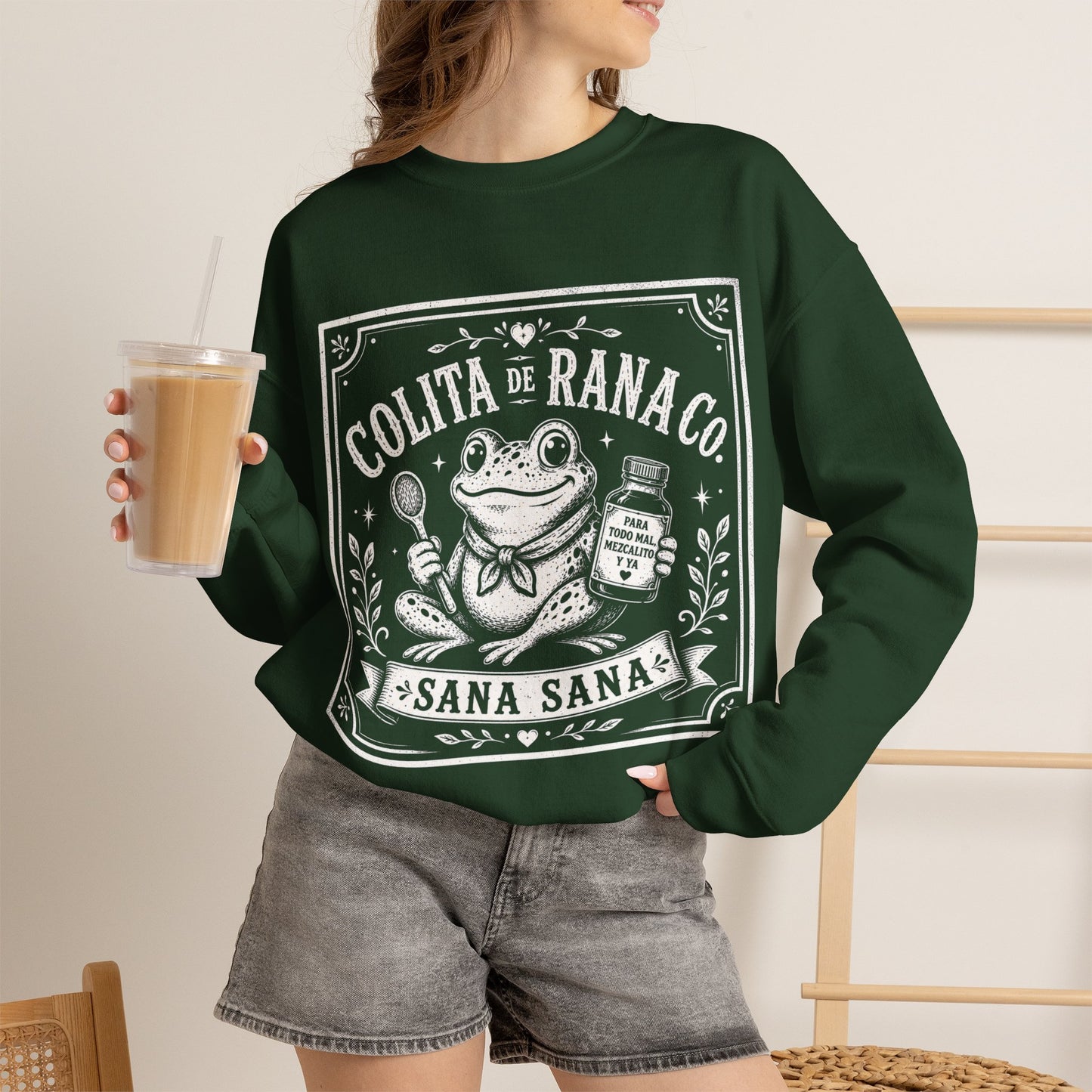 Colita De Rana Sweatshirt | Funny Spanish Saying | Latina Gift | Bilingual Humor Sudadera | Gift for Her