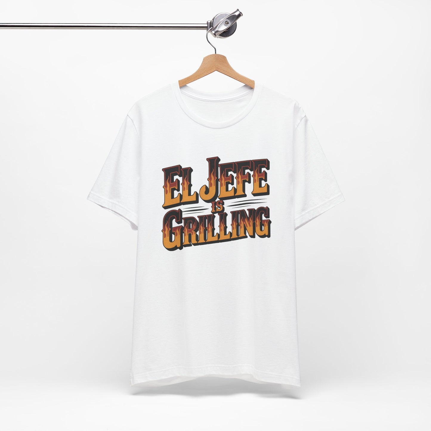 El Jefe is Grilling T-Shirt - Latino Boss Tee, Hispanic Pride Gift, Spanish Shirt for Men Women, Jefe Regalo