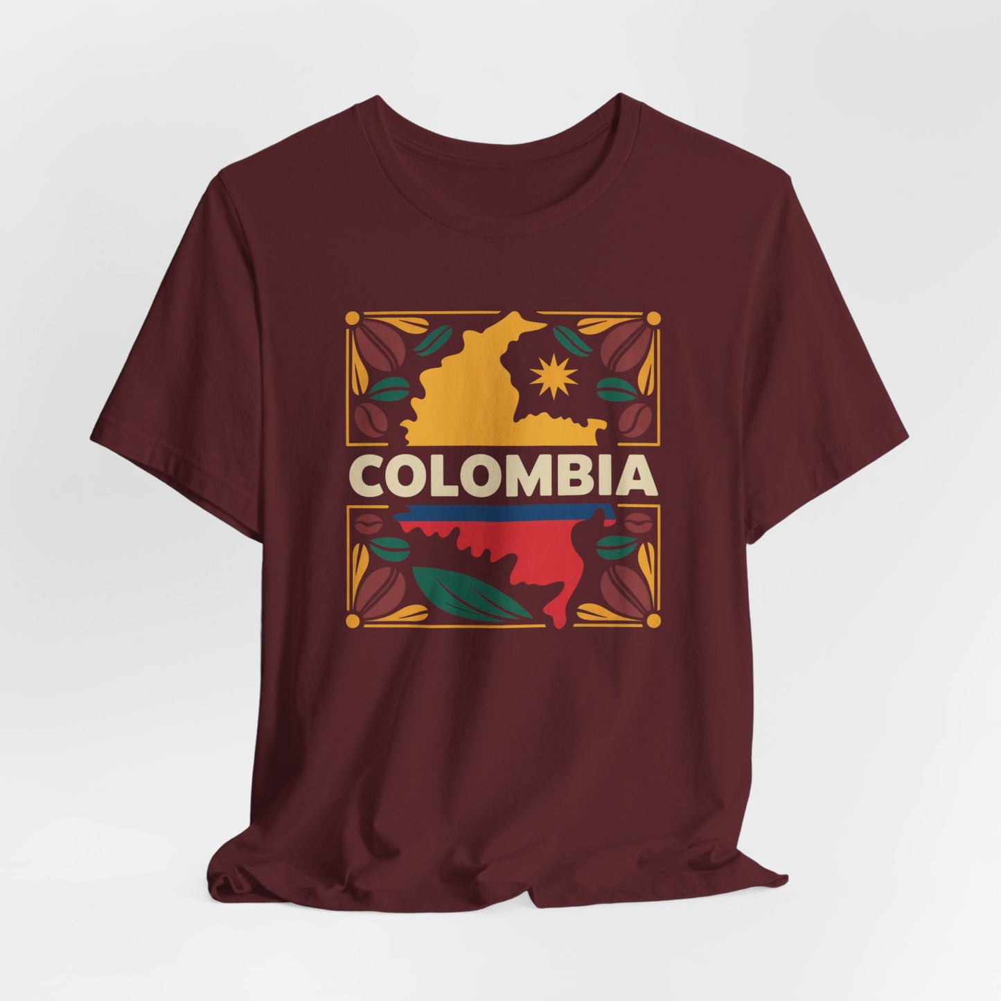 Colombia T-Shirt - Colombian Heritage Pride Tee - Orgullo Colombiano Gift - Hispanic Pride Shirt - Cafetero Style