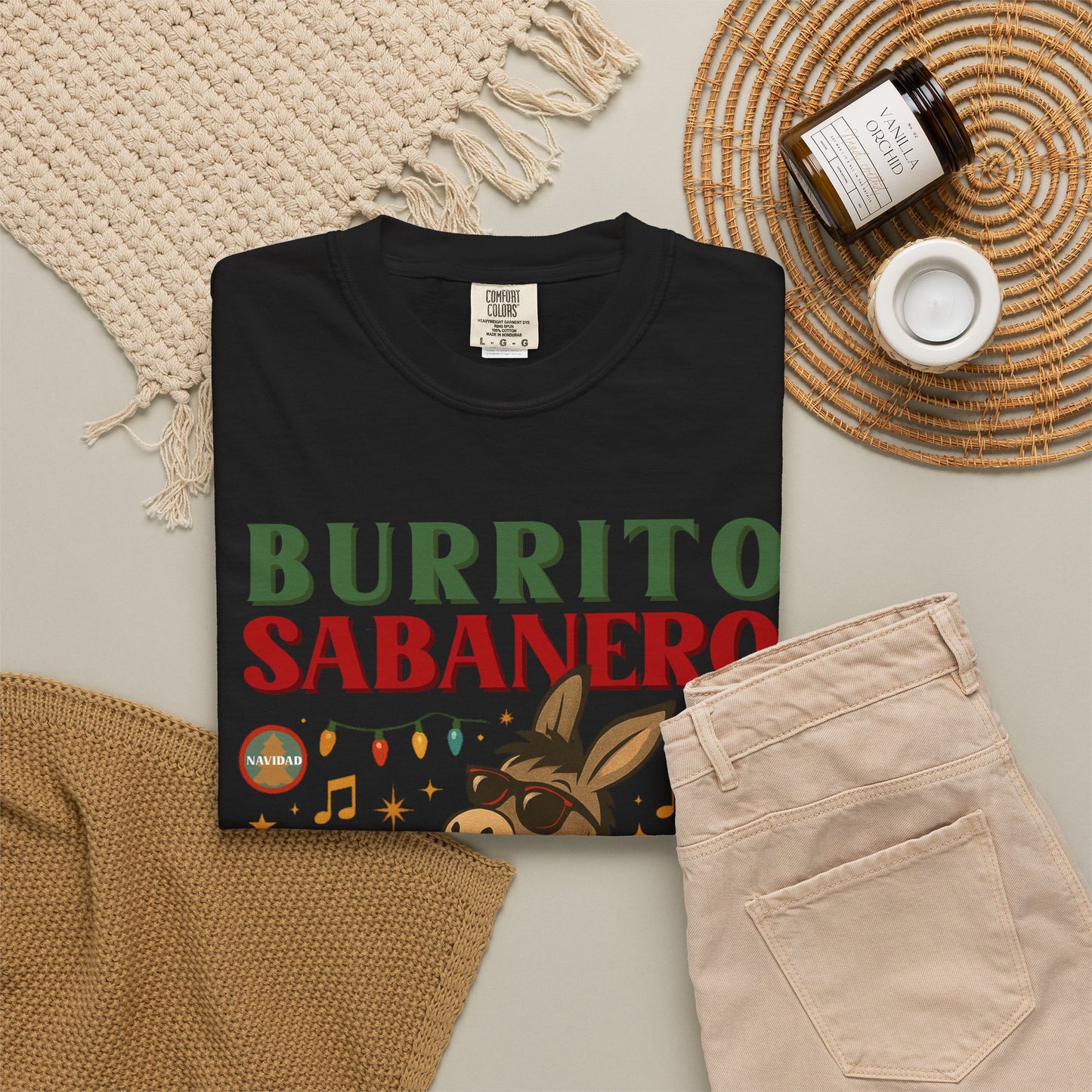 Burrito Sabanero Navidad Shirt | Camisa de Navidad Funny Xmas Tee |  Bilingual Shirt