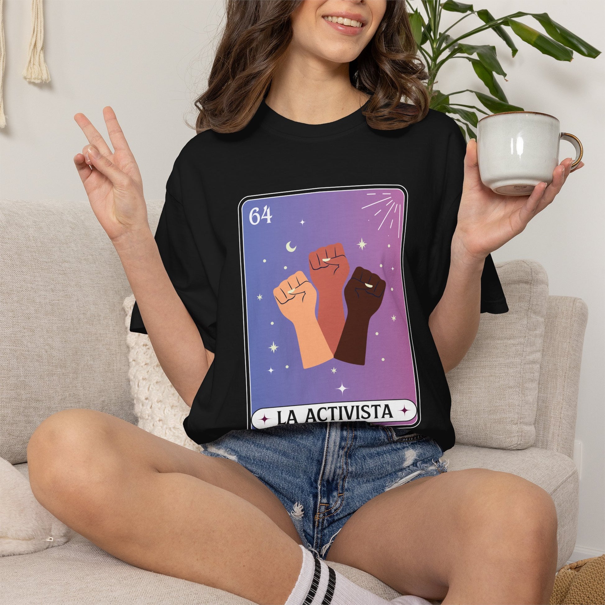 La activista Shirt T-Shirt — Latina Empowerment , Millennial Loteria , Mexican Shirt , Latina Shirt (view 4 of 14)