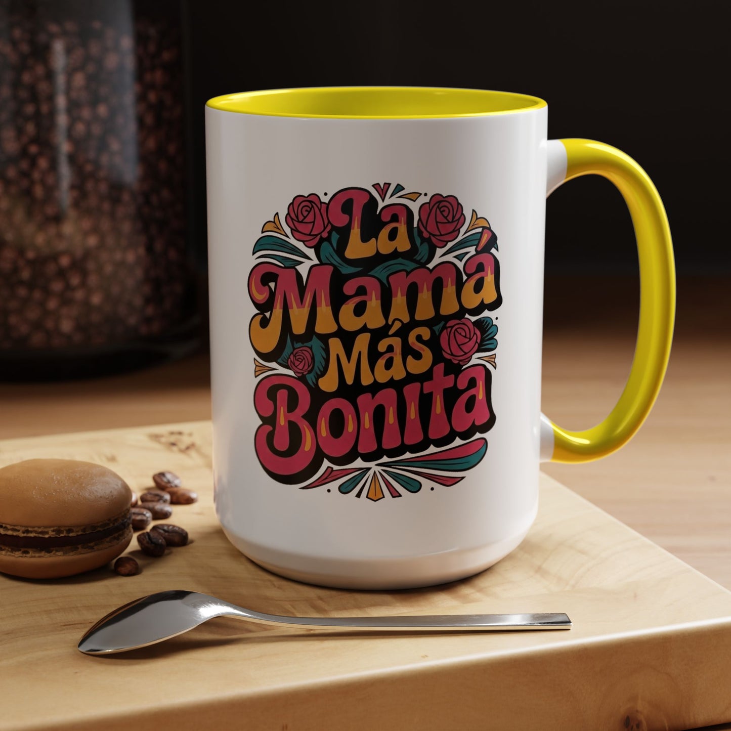 La Mama Mas Bonita Mug, Mama Gift, Latina Mom Coffee Mug,  Mom Birthday Gift, Mother's Day Mug