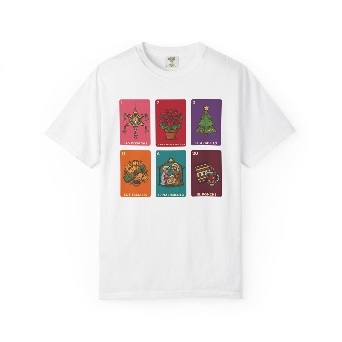 Loteria Navidad Shirt - Mexican Christmas Loteria Tee - Navidad Mexicana Posadas Tamales Ponche - Feliz Navidad Gift