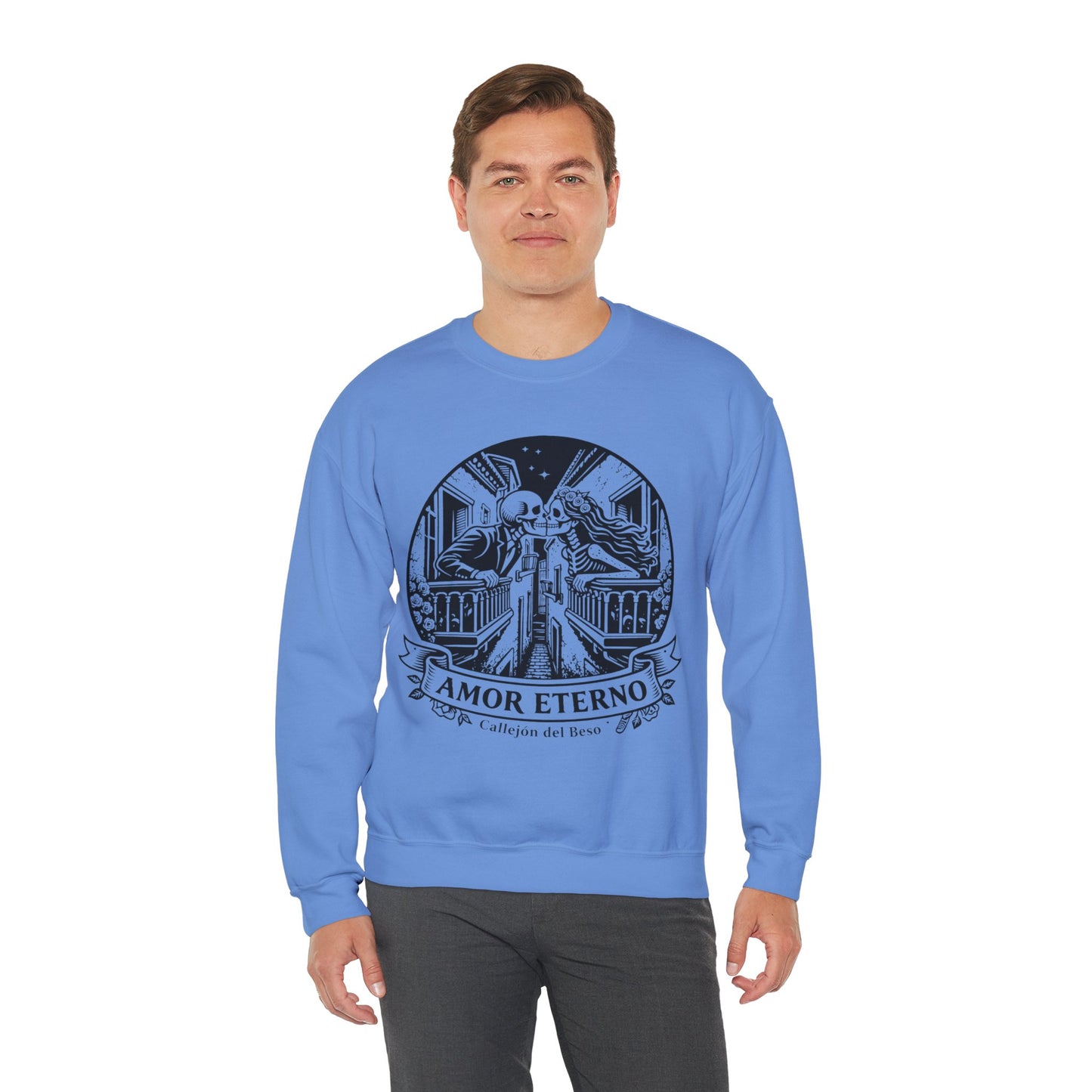 Amor Eterno Sweatshirt - Eternal Love Gift for Her, Hispanic Love Wear, Relationship Goals Corazon Forever Hoodie
