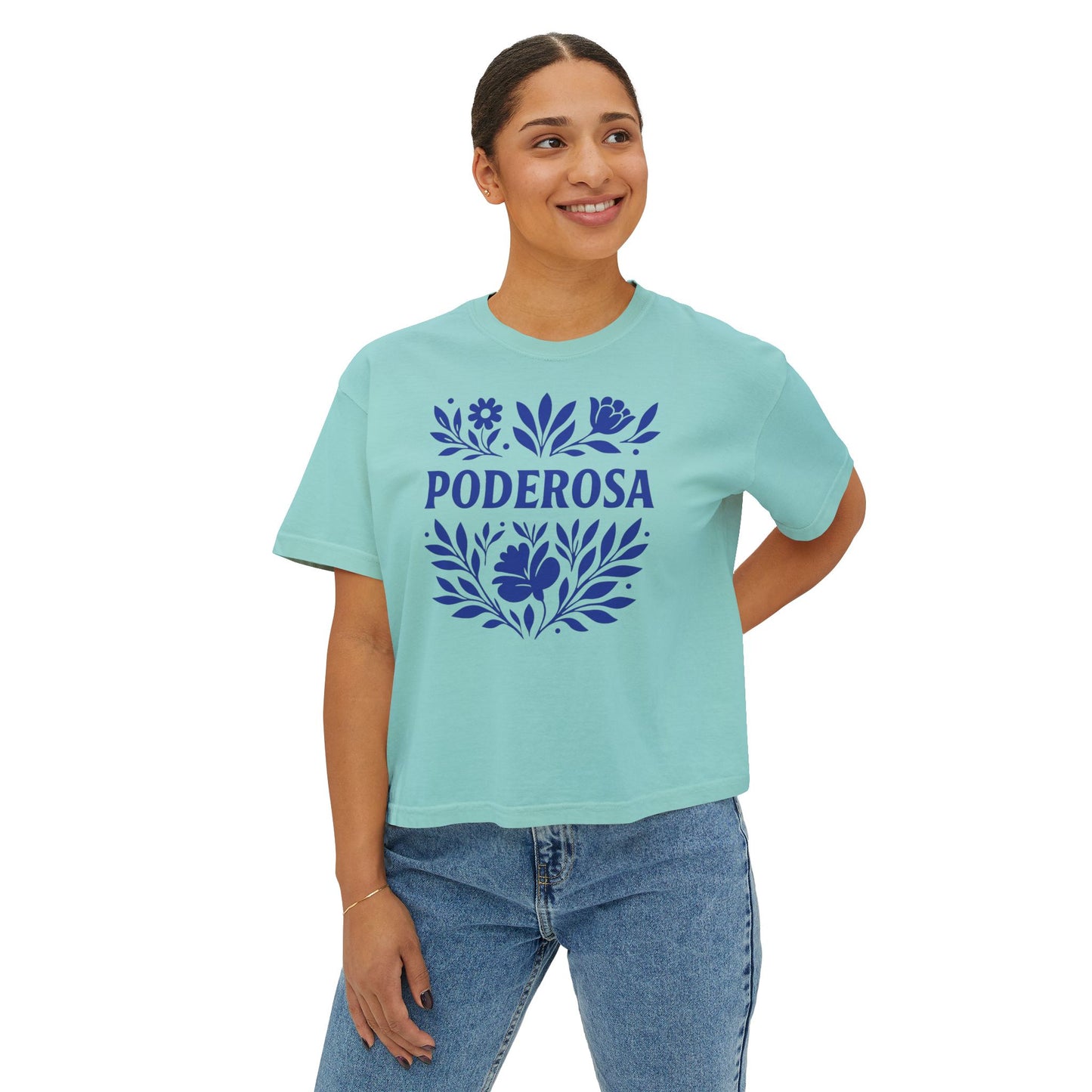 Poderosa  Women's Boxy Tee | Latina Shirt