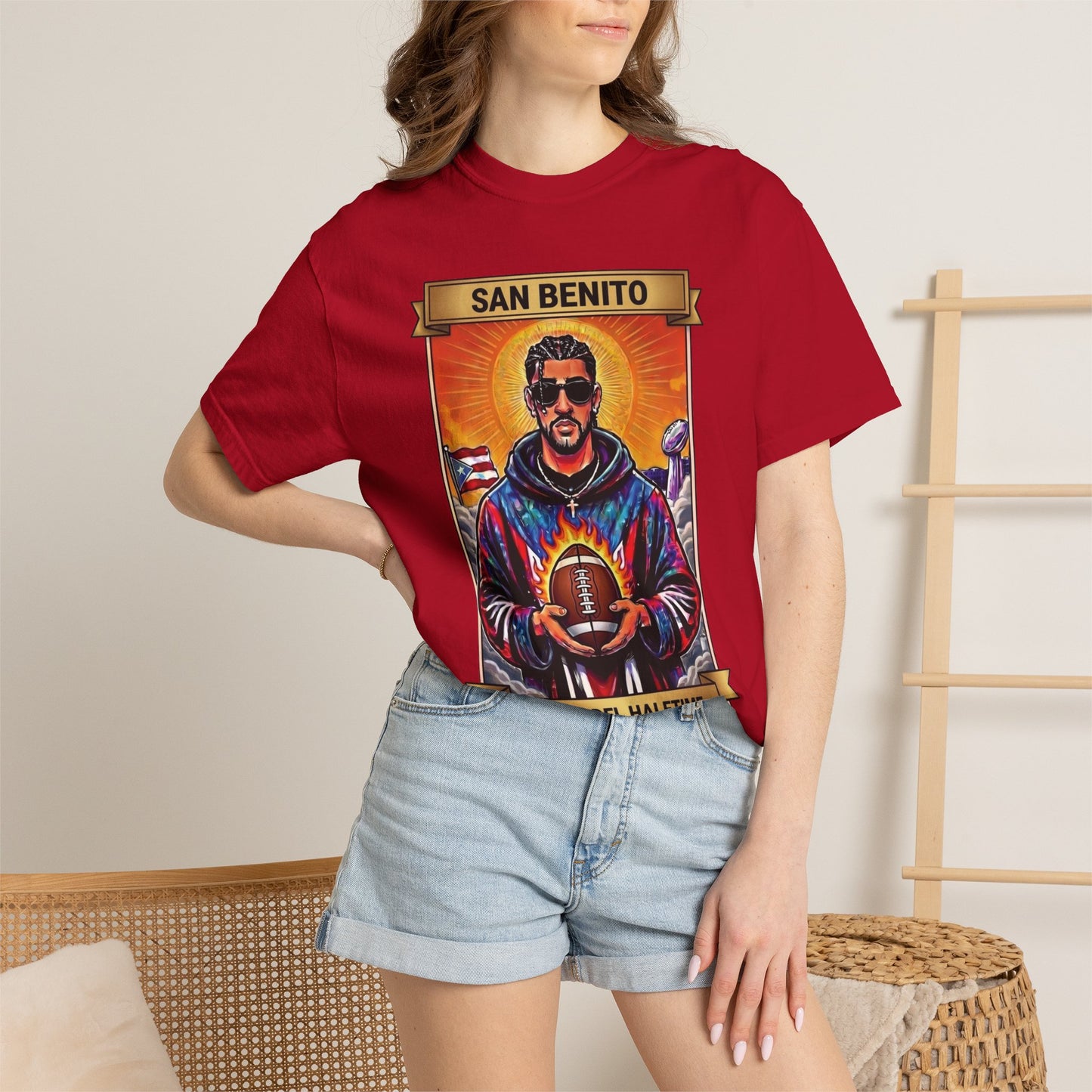 Benito Bowl Shirt, Puerto Rico Tee, San Benito Halftime Show Shirt, Team Benito Gift, Boricua Unisex Graphic Tee
