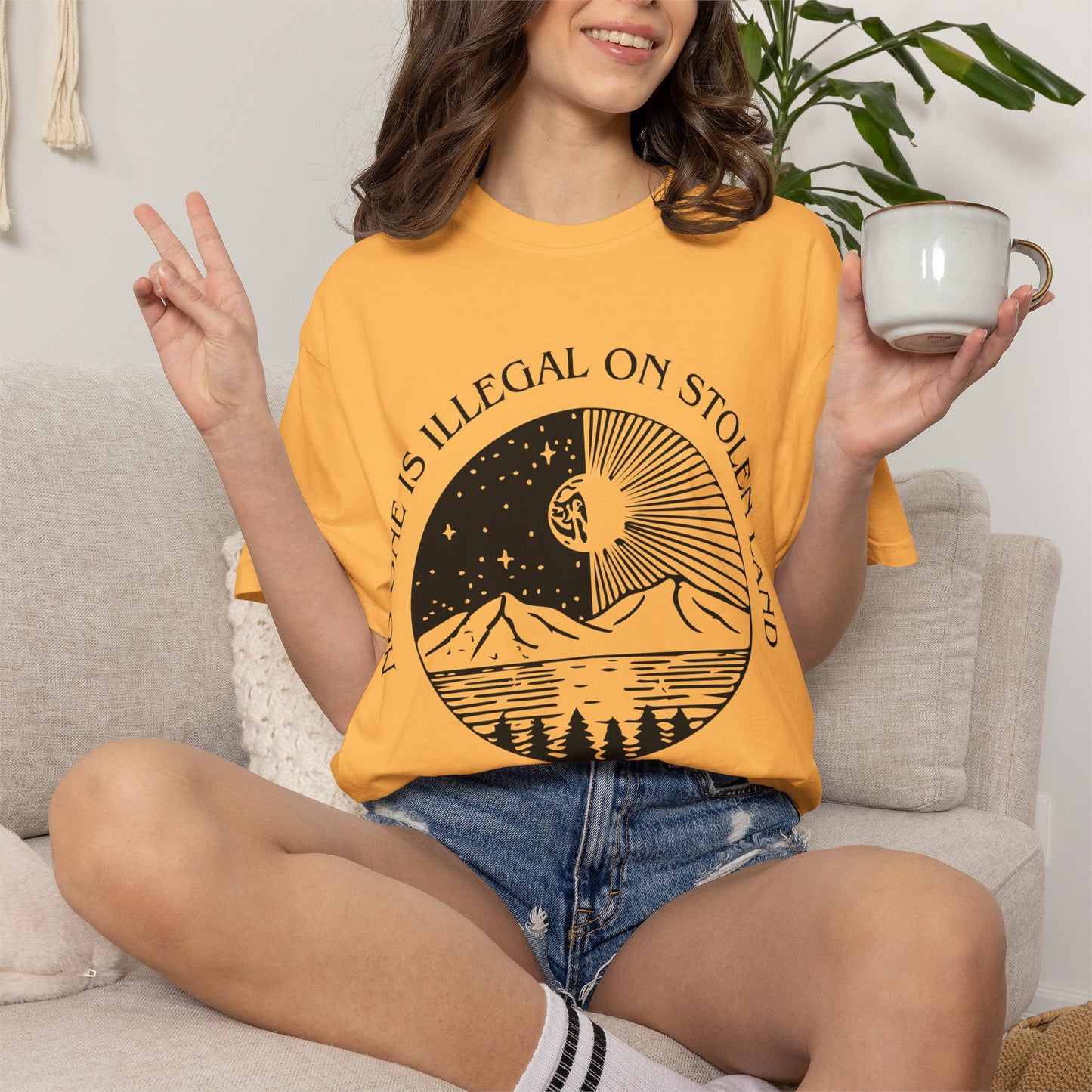 No One is Illegal on Stolen Land Shirt | Latina Empowerment Tee | Activism T-shirt