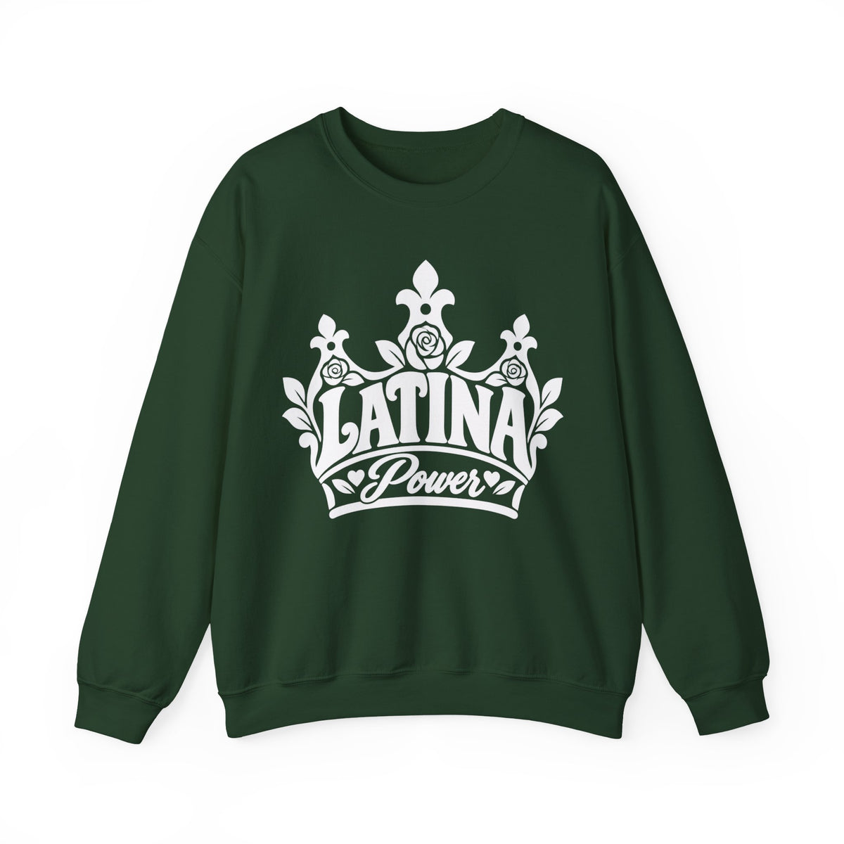 Latina Power Crown Sweatshirt - Mexican Latina Pride Sweater - Latina Gift Crewneck - Reina Corona Spanish Women