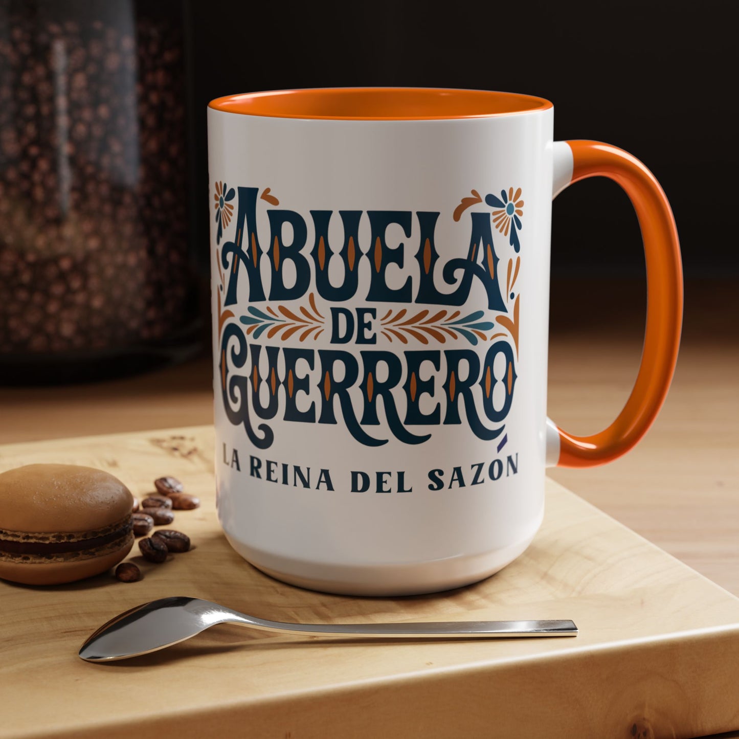 Abuela de Guerrero Mug - Spanish Grandma Coffee Cup Gift for Latino Family - Abuela Amor Hispanic Grandmother Present
