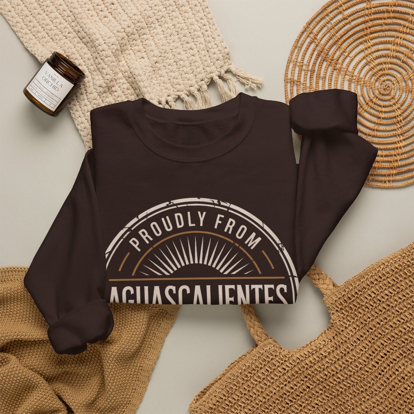 Aguascalientes Sweatshirt - Mexican Heritage Pride Wear | AGS Mexico Sudadera Gift | Orgullo Mexicano Regional Clothing