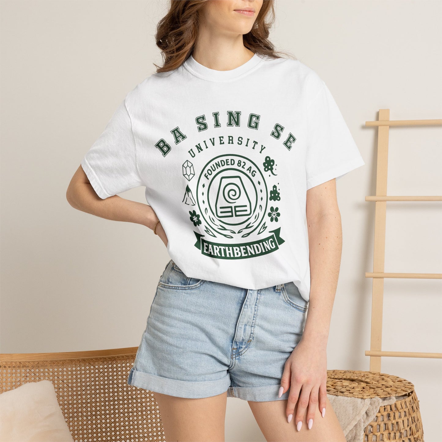 Ba Sing Se University Shirt | The Last Airbender Gift , Uncle Iroh Fan, Earth Kingdom Tee | Anime Fan Art