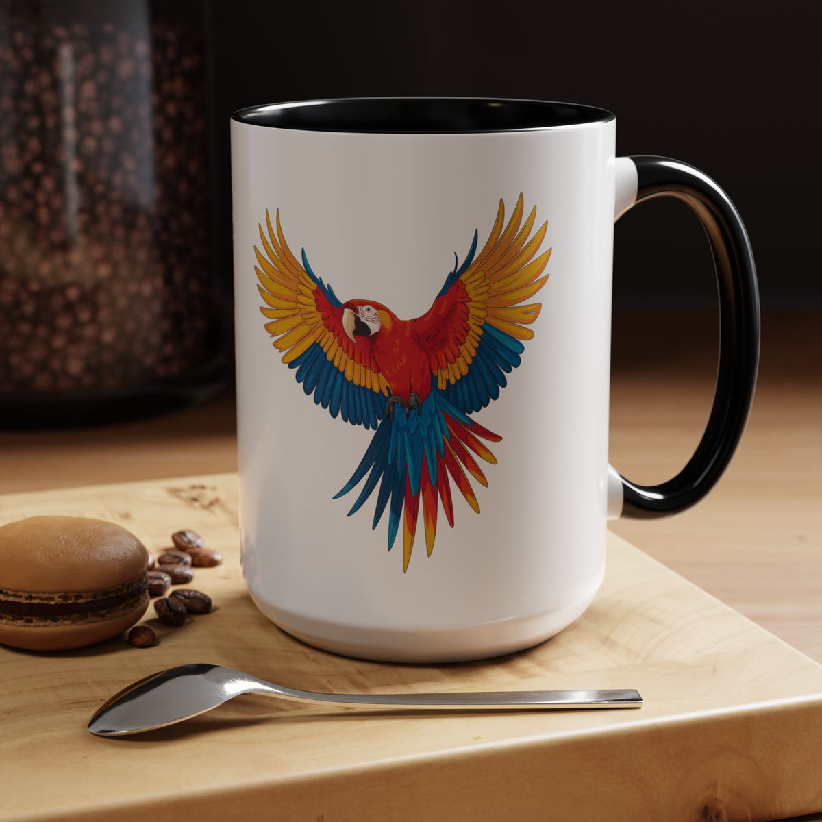 Guacamaya Mug - Colombian Macaw Coffee Cup - Tropical Bird Colombia Gift
