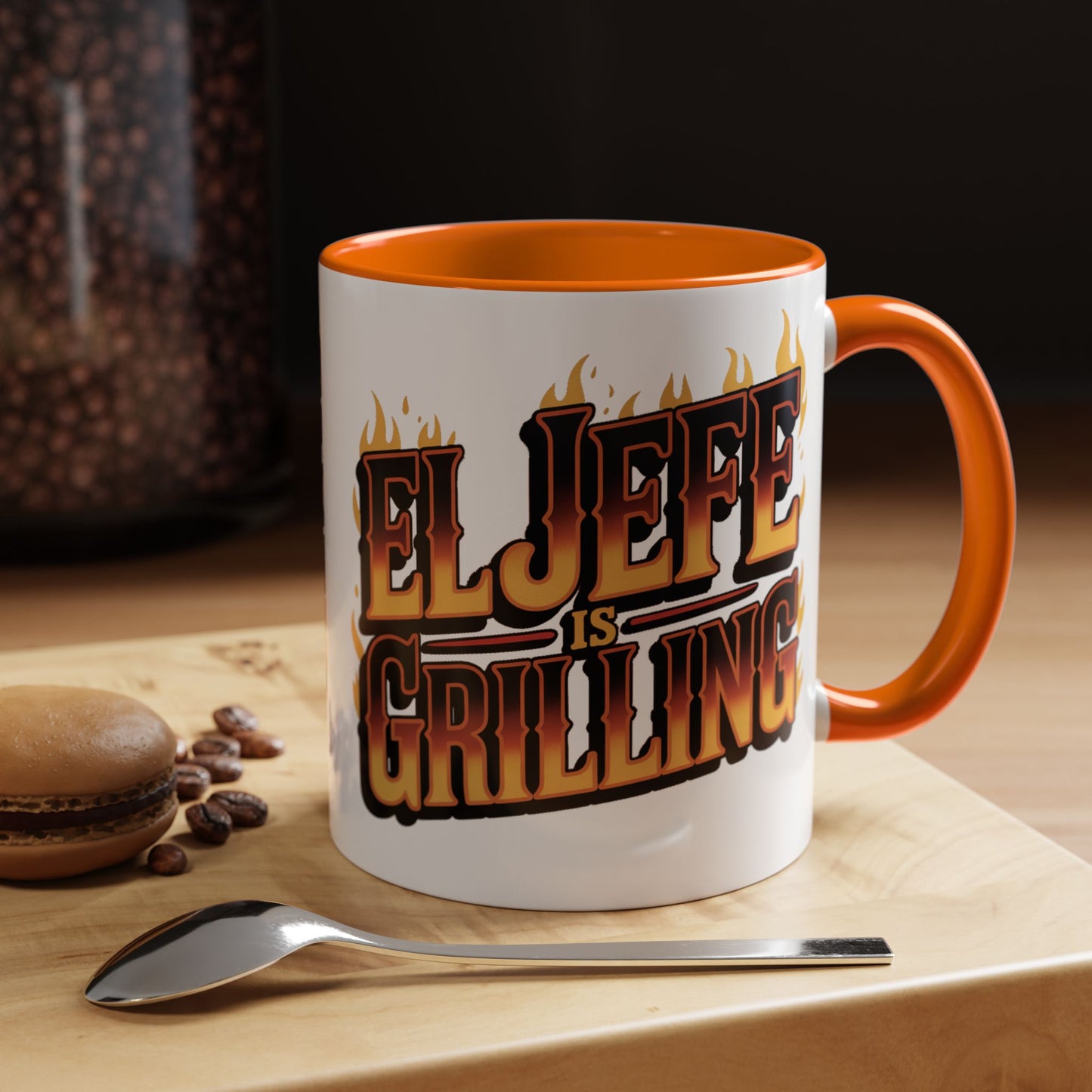 El Jefe is Grilling Mug - Latino Boss Coffee Cup Gift for Hispanic Dad, Office Jefe, Spanish Humor Mug, Latino Pride Regalo