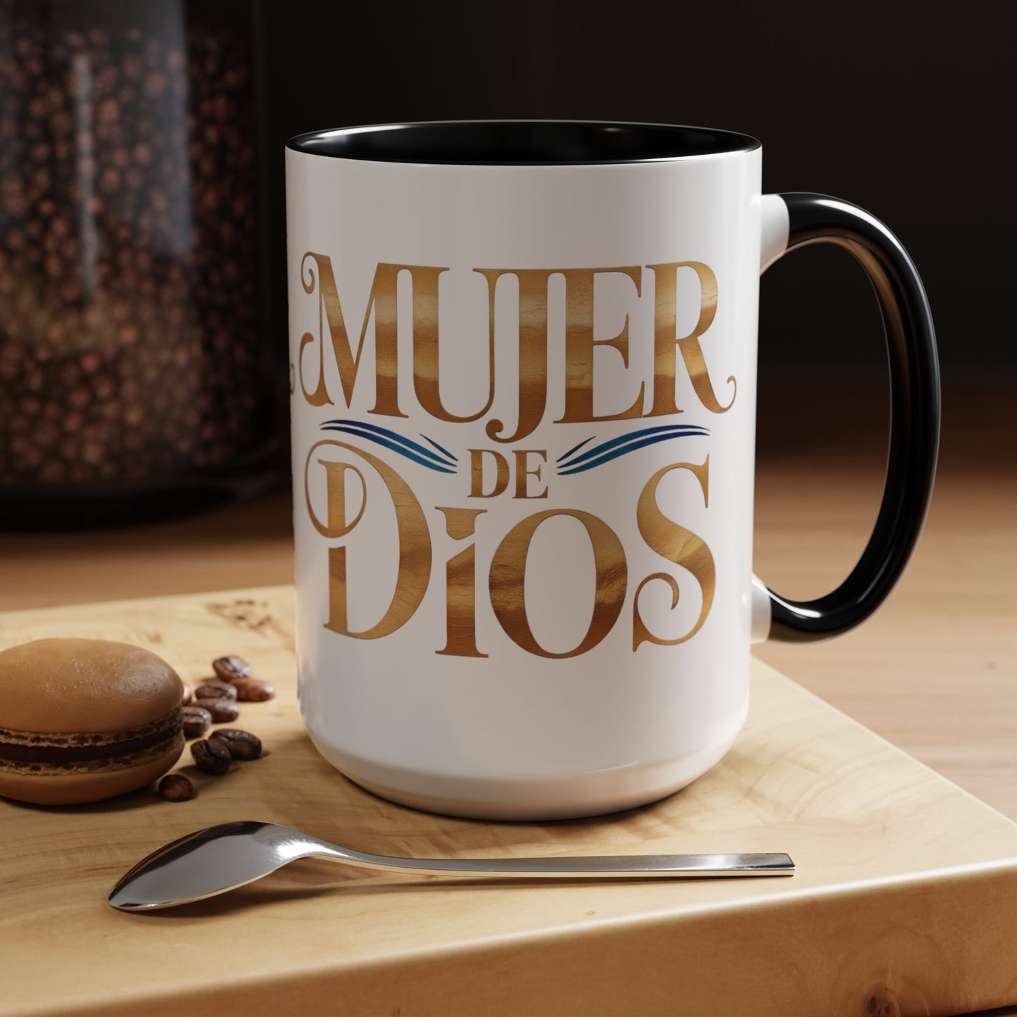 Mujer de Dios Mug - Catholic Gift for Christian Latina Woman, Taza Cristiana Faith Gift, God's Daughter Coffee Cup