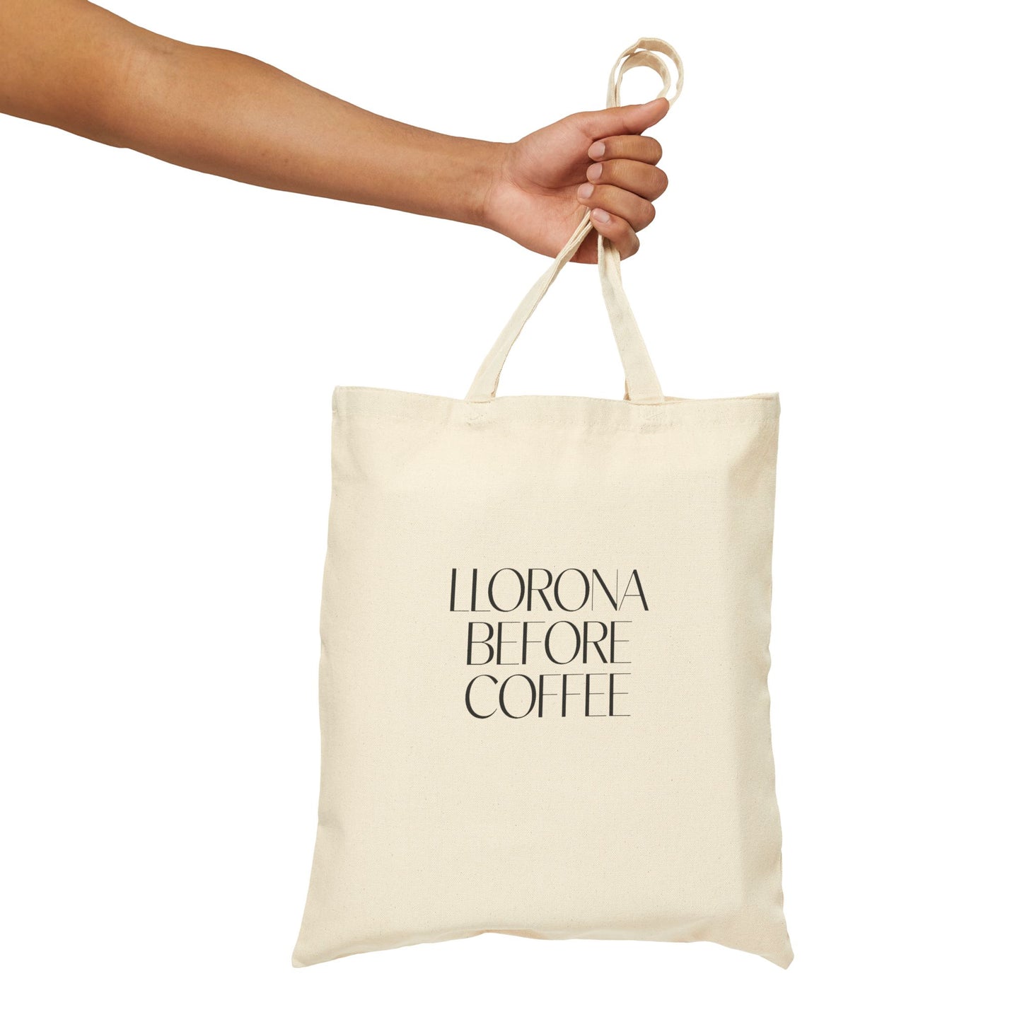 Llorona Before Coffee Bag - Funny Latino Coffee Lover Tote - Mexican Folklore Humor Gift - Latina Coffee Addict Bag