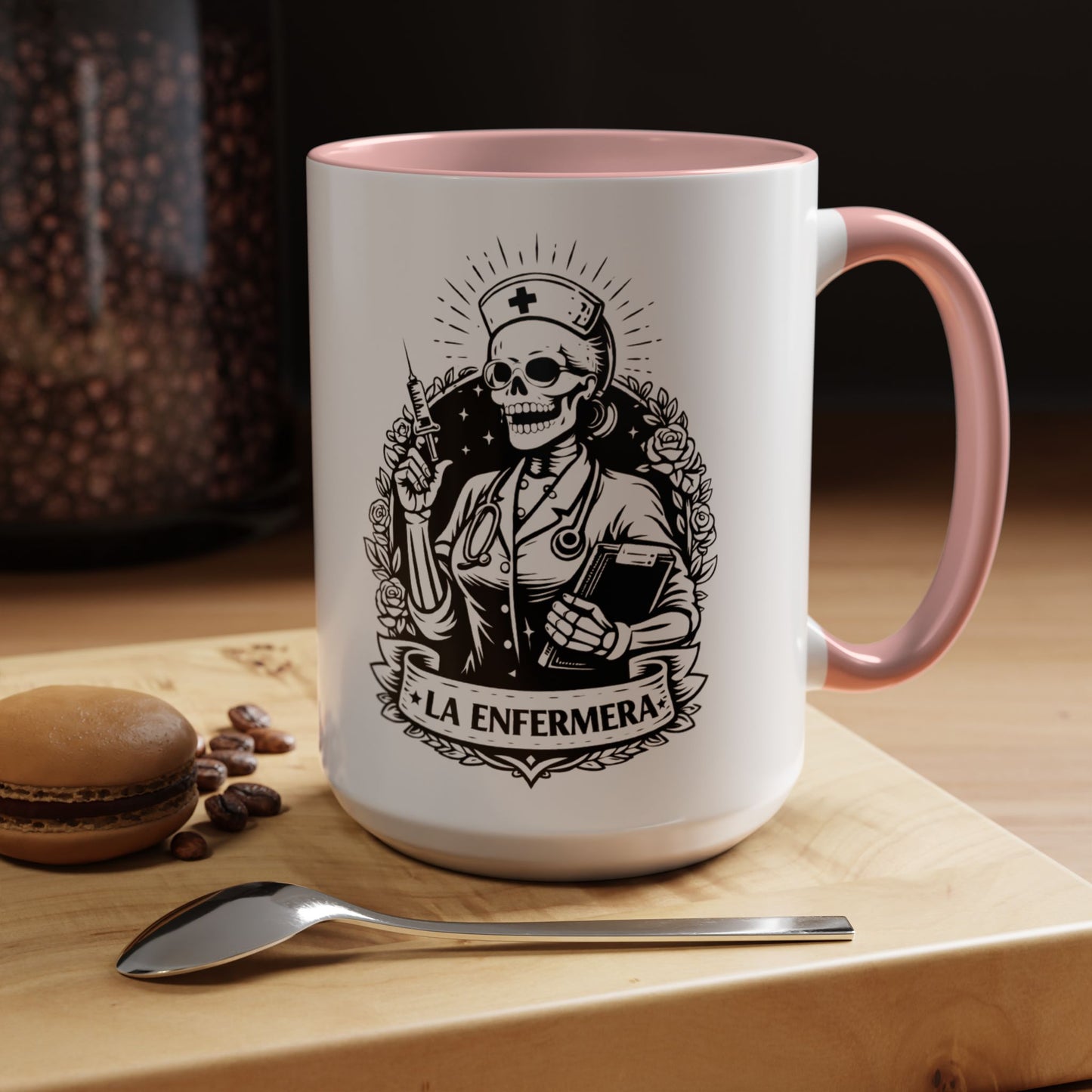 Enfermera Mug - Latino Heritage Nurse Gift | Taza Enfermera Professional Coffee Cup | Healthcare Worker Regalo