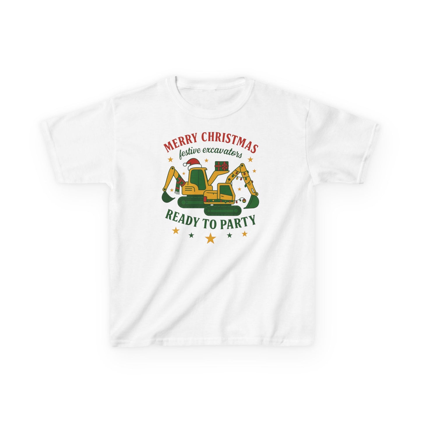 Christmas Excavator Kids shirt