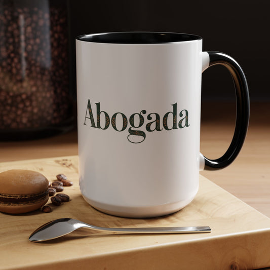 Abogada Mug - Latina Lawyer Gift Coffee Cup, Mujer Profesional Regalo, Female Attorney Mug for Abogada Latina