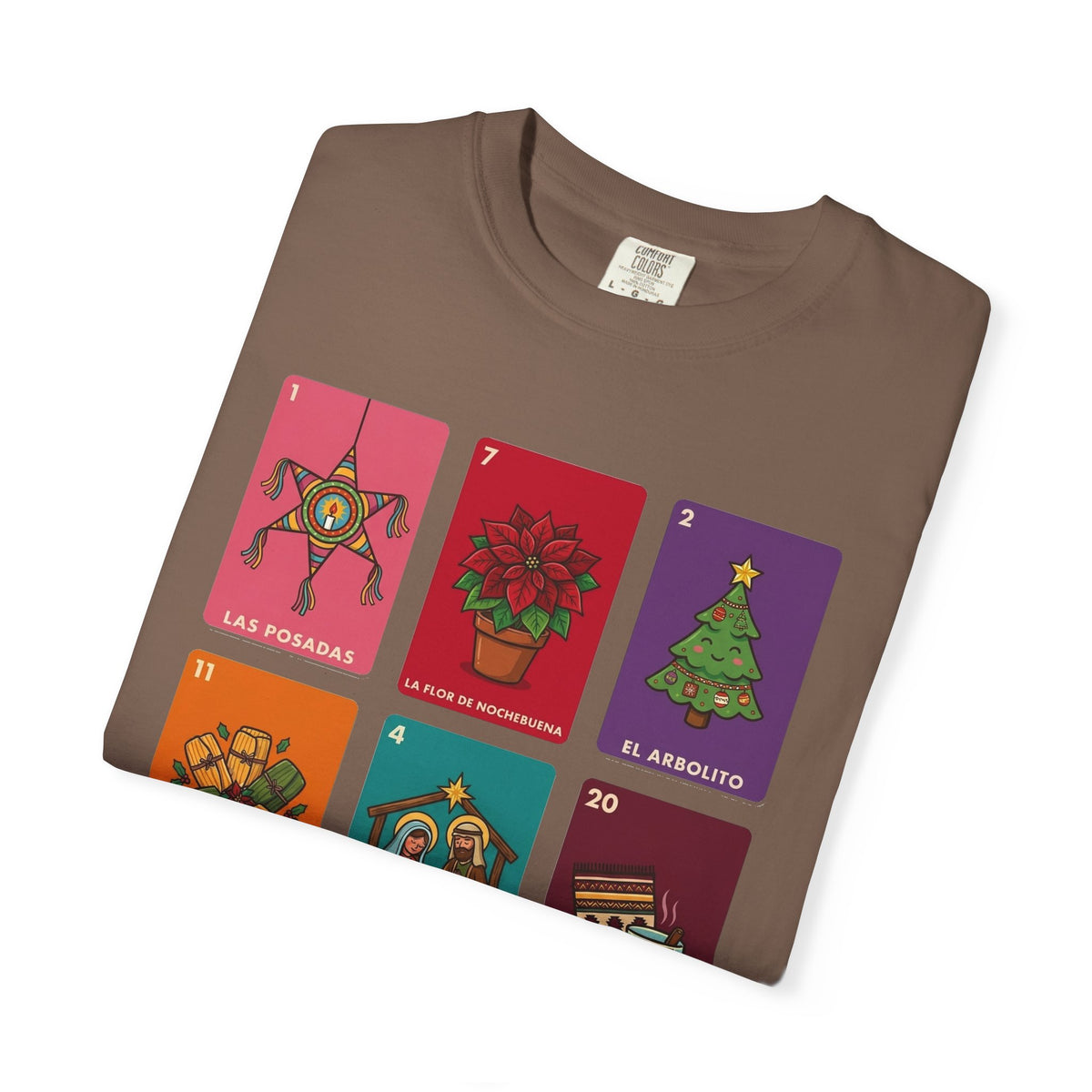 Loteria Navidad Shirt - Mexican Christmas Loteria Tee - Navidad Mexicana Posadas Tamales Ponche - Feliz Navidad Gift