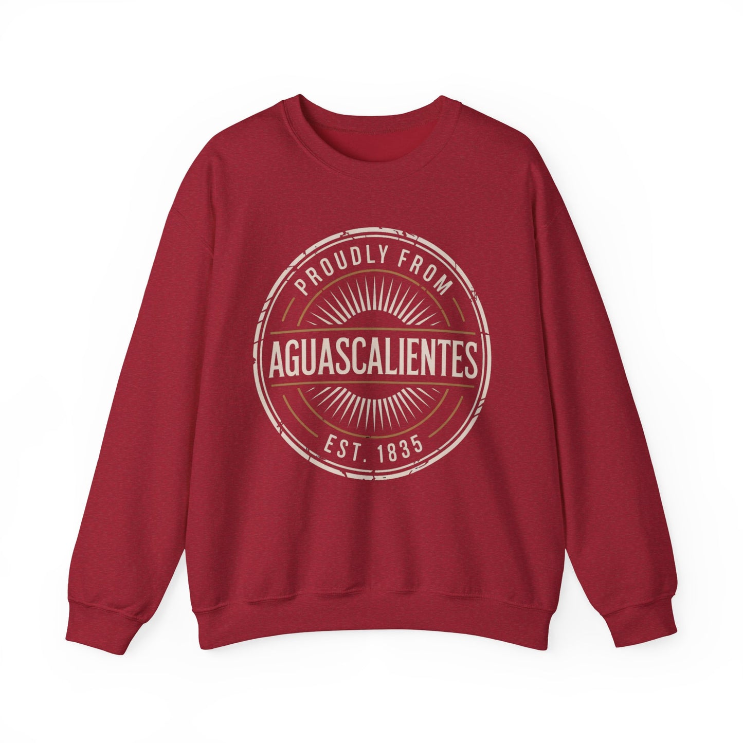 Aguascalientes Sweatshirt - Mexican Heritage Pride Wear | AGS Mexico Sudadera Gift | Orgullo Mexicano Regional Clothing