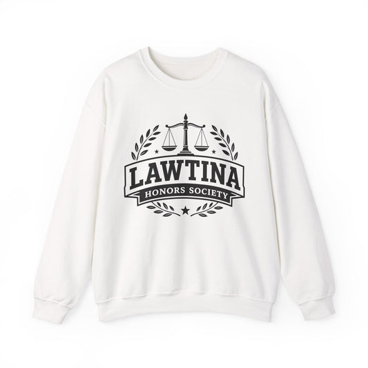 Lawtina Honors Society Sweatshirt - Latina Lawyer Gift - Abogada Crewneck - Law School Graduation Gift