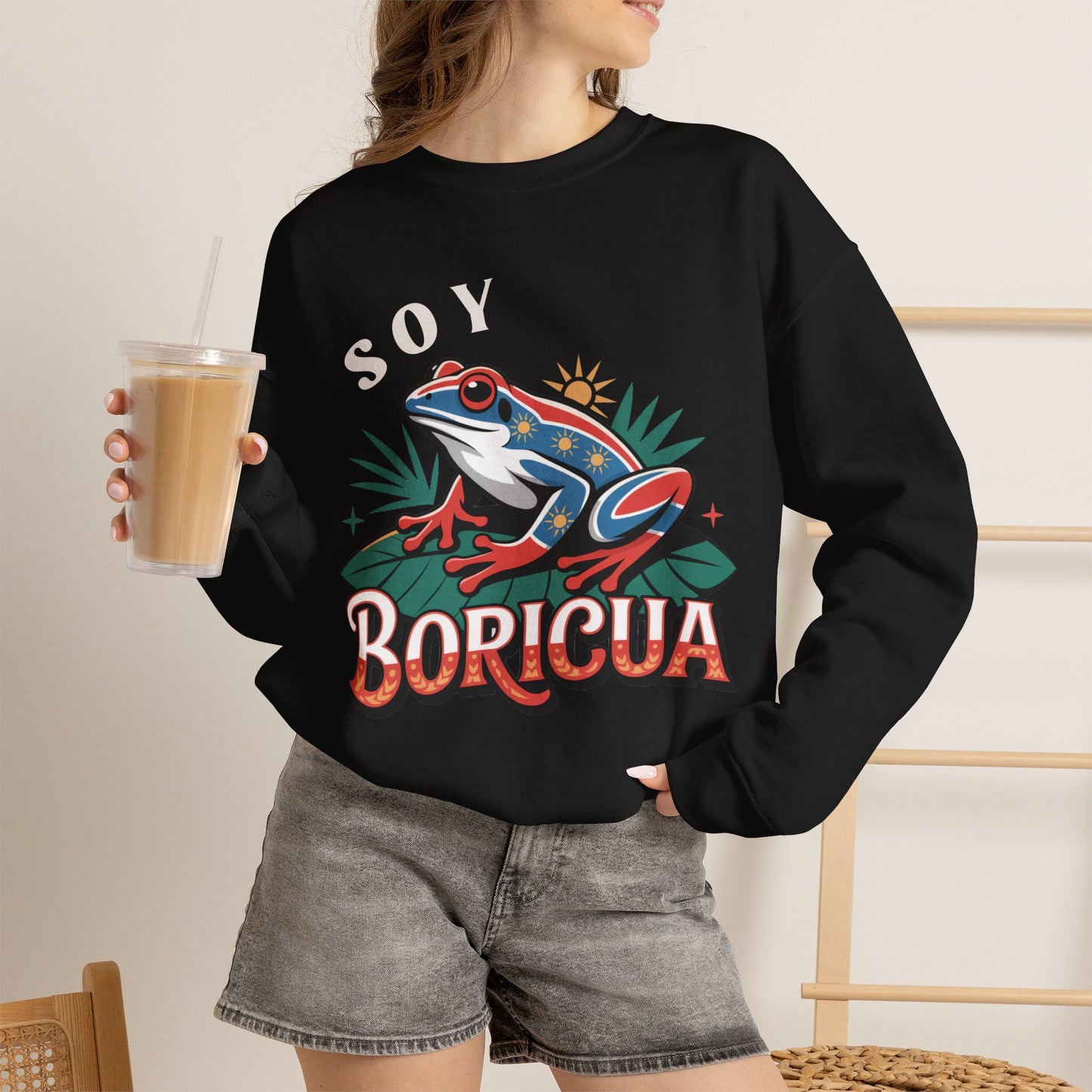 Boricua Sweatshirt - Puerto Rican Pride Hoodie Gift - Orgullo Boricua - PR Pride Wear - Isla del Encanto Clothing