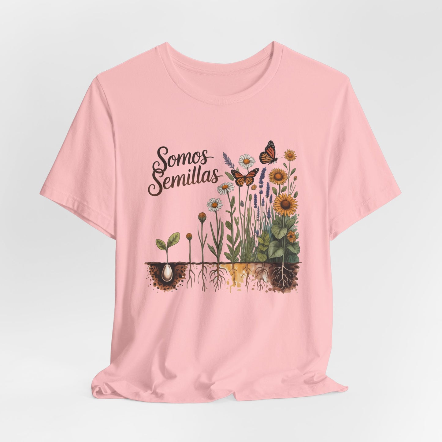 Somos Semillas T-Shirt - We Are Seeds Tee - Latino Heritage Gift - Hispanic Pride Shirt - Inspirational Growth Mindset
