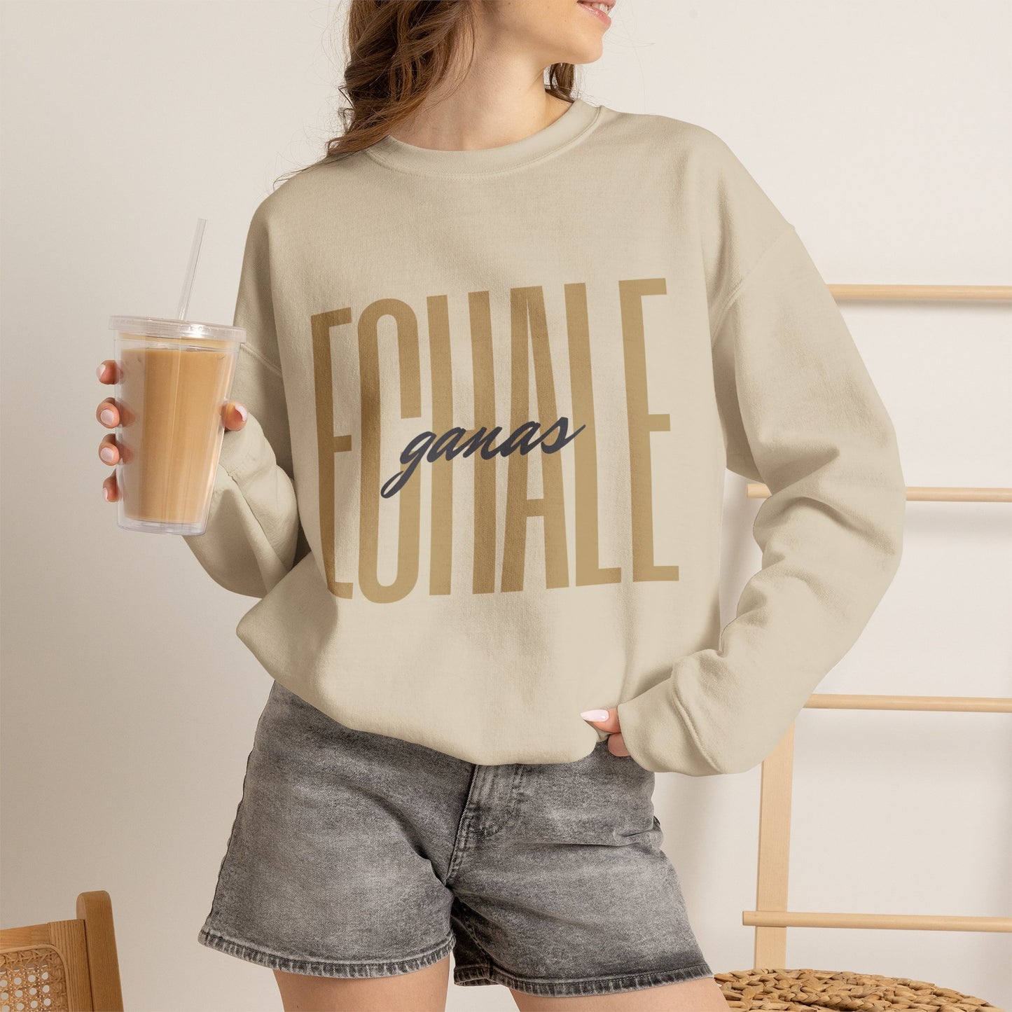 Echale Ganas Sweatshirt - Latina Motivational Gift - Spanish Inspirational Hoodie - Regalos Para Mujer - Latina Pride Pullover