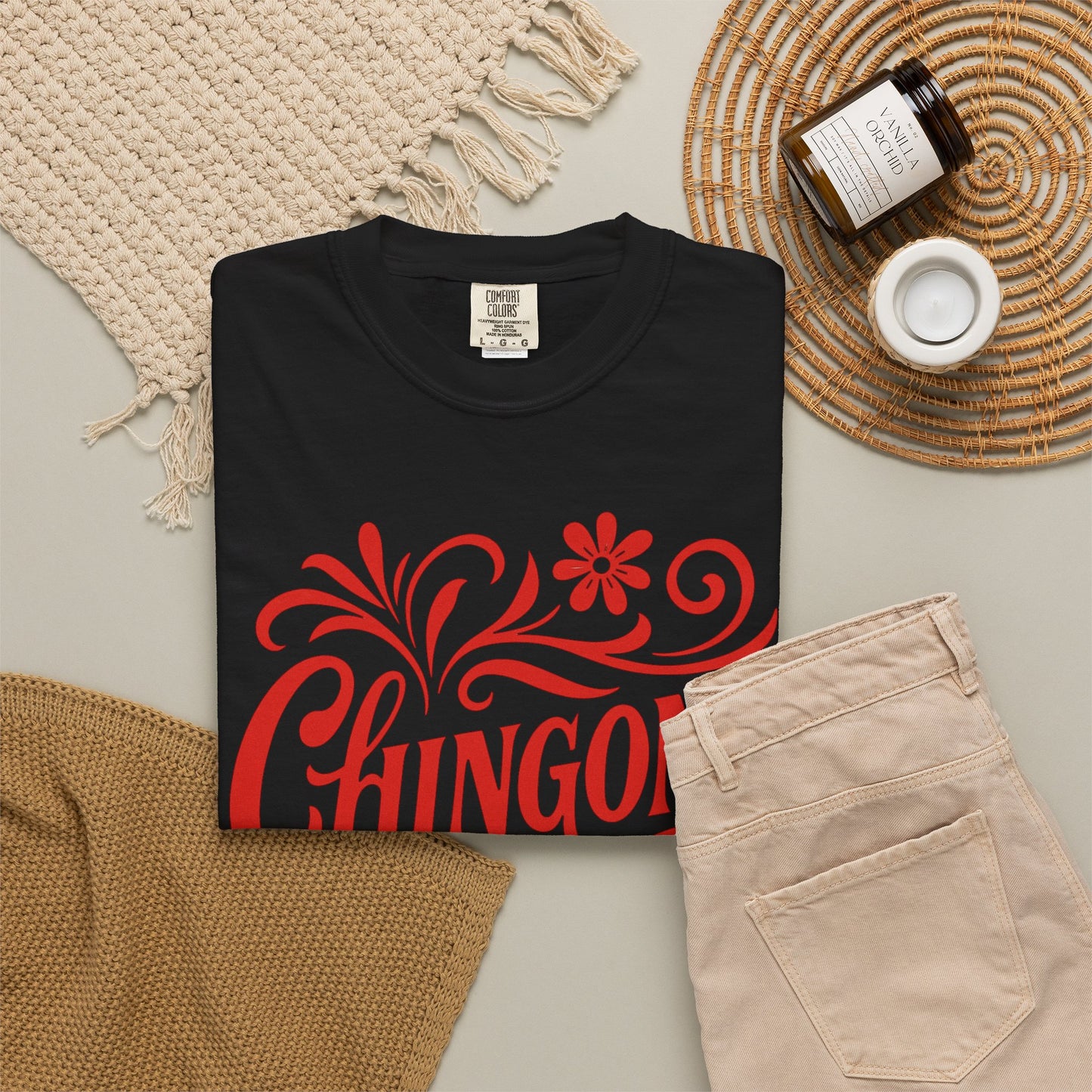 Red Floral Chingona Shirt | Soy Chingona T-Shirt | Latina Empowerment | Mexican Pride Tee | Latina Gift | Latina Owned Shop