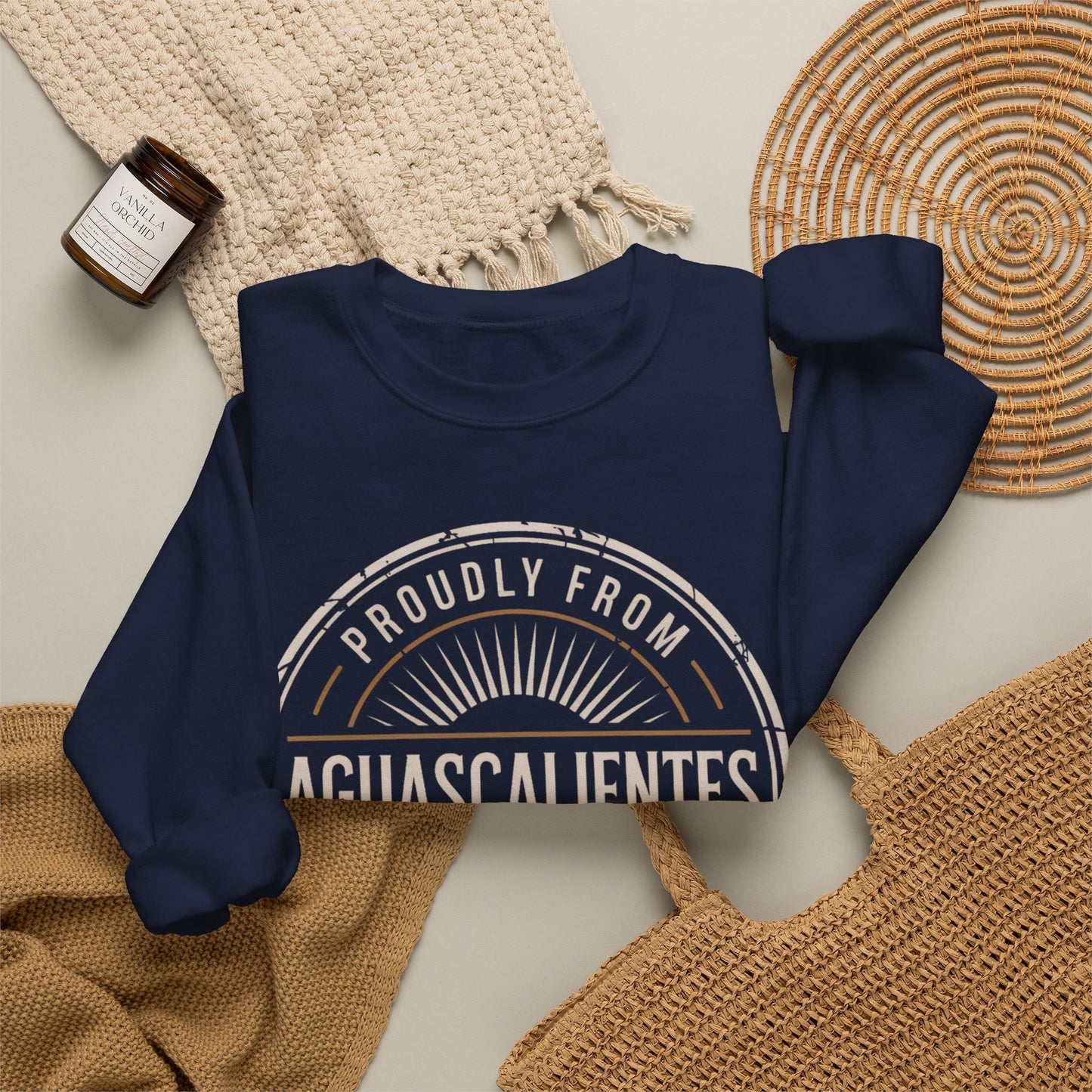 Aguascalientes Sweatshirt - Mexican Heritage Pride Wear | AGS Mexico Sudadera Gift | Orgullo Mexicano Regional Clothing