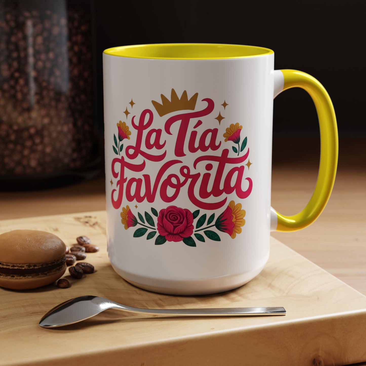 Tía Mug - Best Tía Ever Coffee Cup - Latino Family Gift - Tía Querida Birthday Present - Hispanic Tía Regalo