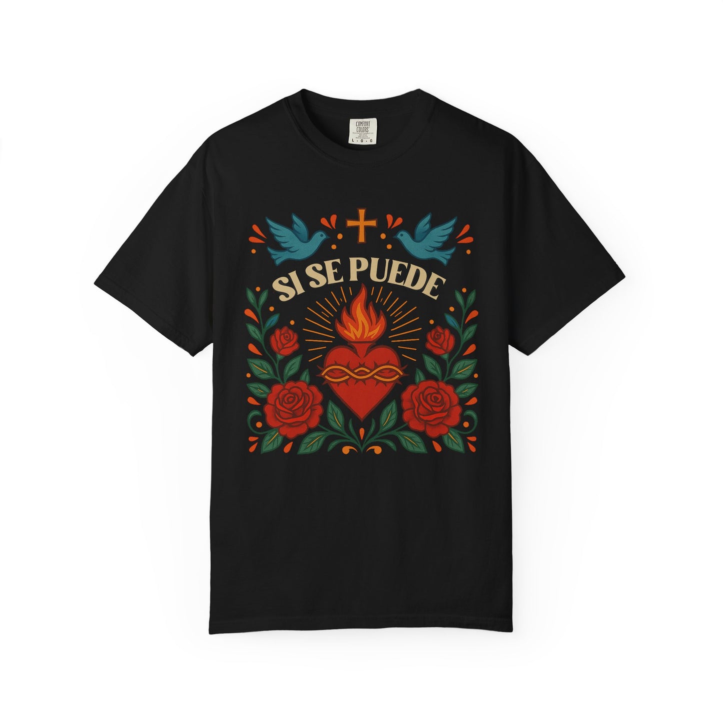 Si Se Puede T-Shirt | Huelga Civil Rights Tee | Unisex Shirt | Comfort Colors Farmworker Immigrant Shirt