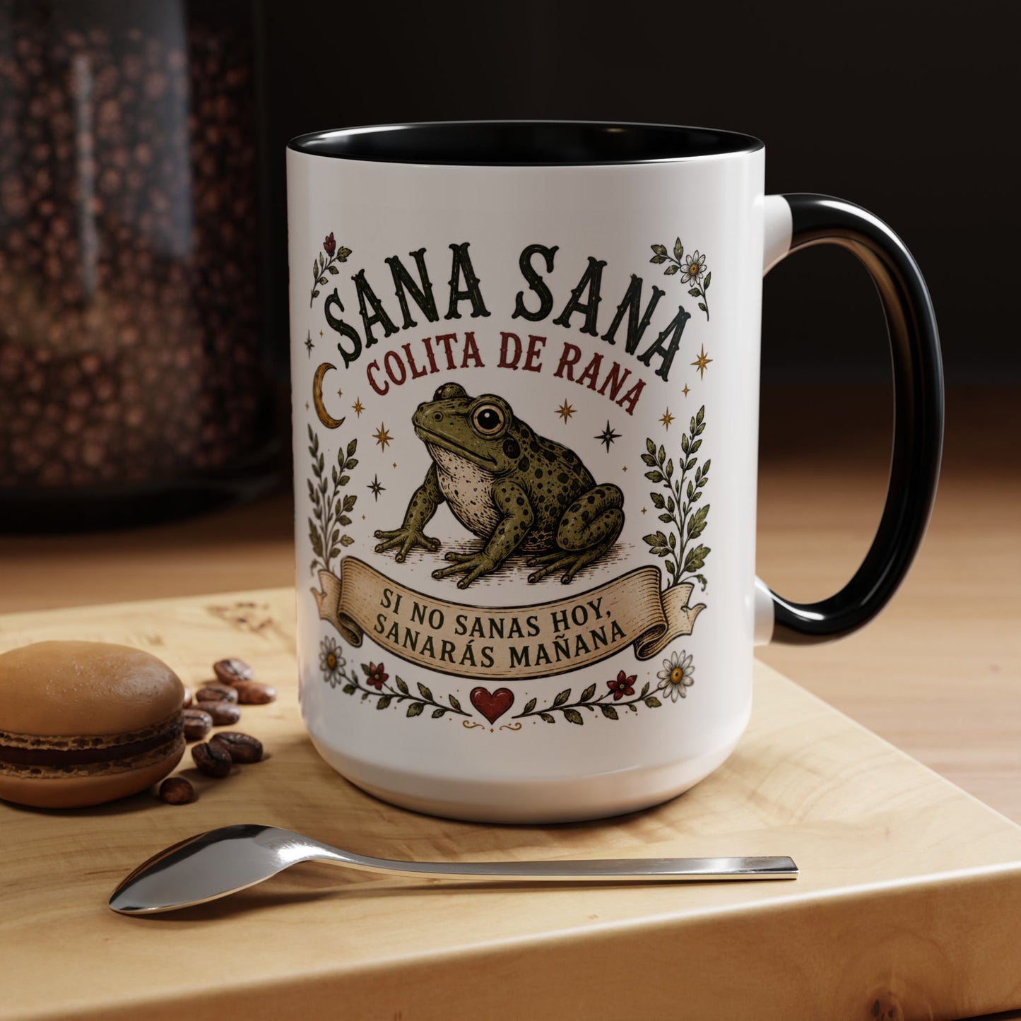 Sana Sana Colita De Rana Mug - Latina Coffee Cup | Spanish Gift for Her | Regalos para Mujer | Mystical Latina Pride Mug
