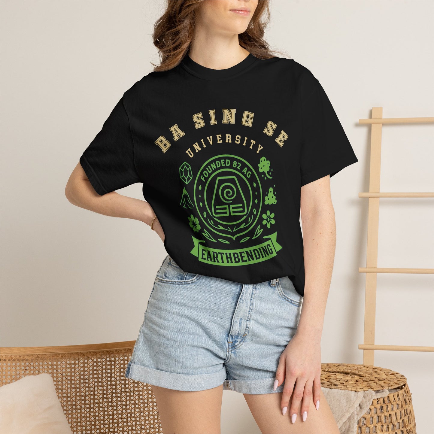 Ba Sing Se University Shirt | The Last Airbender Gift , Uncle Iroh Fan, Earth Kingdom Tee | Anime Fan Art