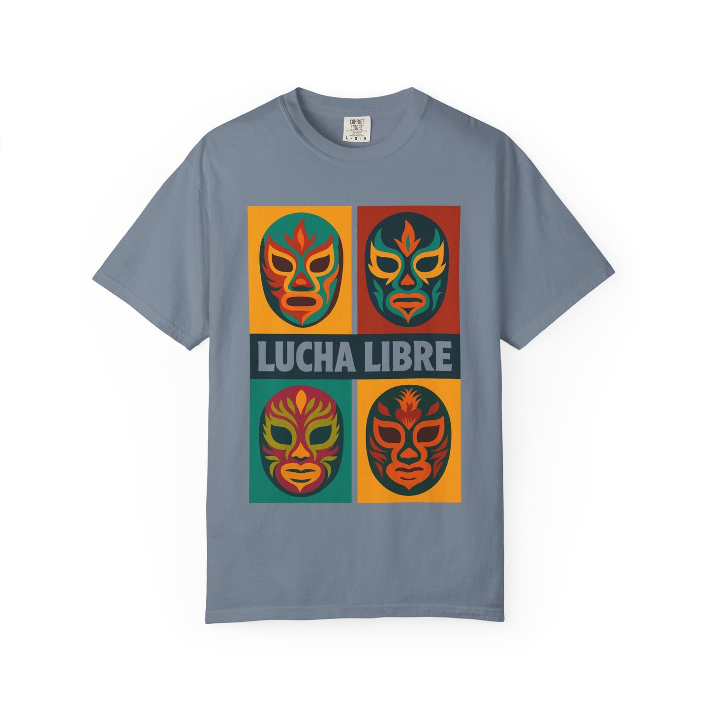 Colorful Luchador T-Shirt, Mexican Wrestling Tee, Lucha Libre Shirt, Unisex Top, Cinco de Mayo Gift, Festival Apparel