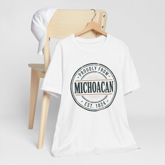 Michoacán T-Shirt - Orgulloso Mexican Heritage Tee - Morelia Pride Shirt - Michoacano Gift - Hispanic Pride Tshirt