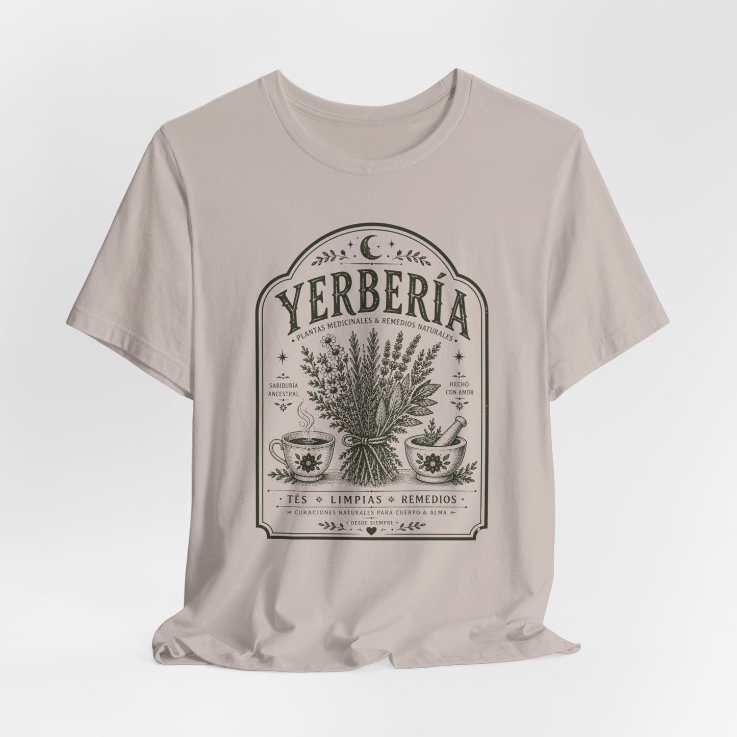 Yerberia T-Shirt - Latina Witch Tee, Spanish Gift for Her, Mystical Latina Pride Shirt, Regalos Para Mujer