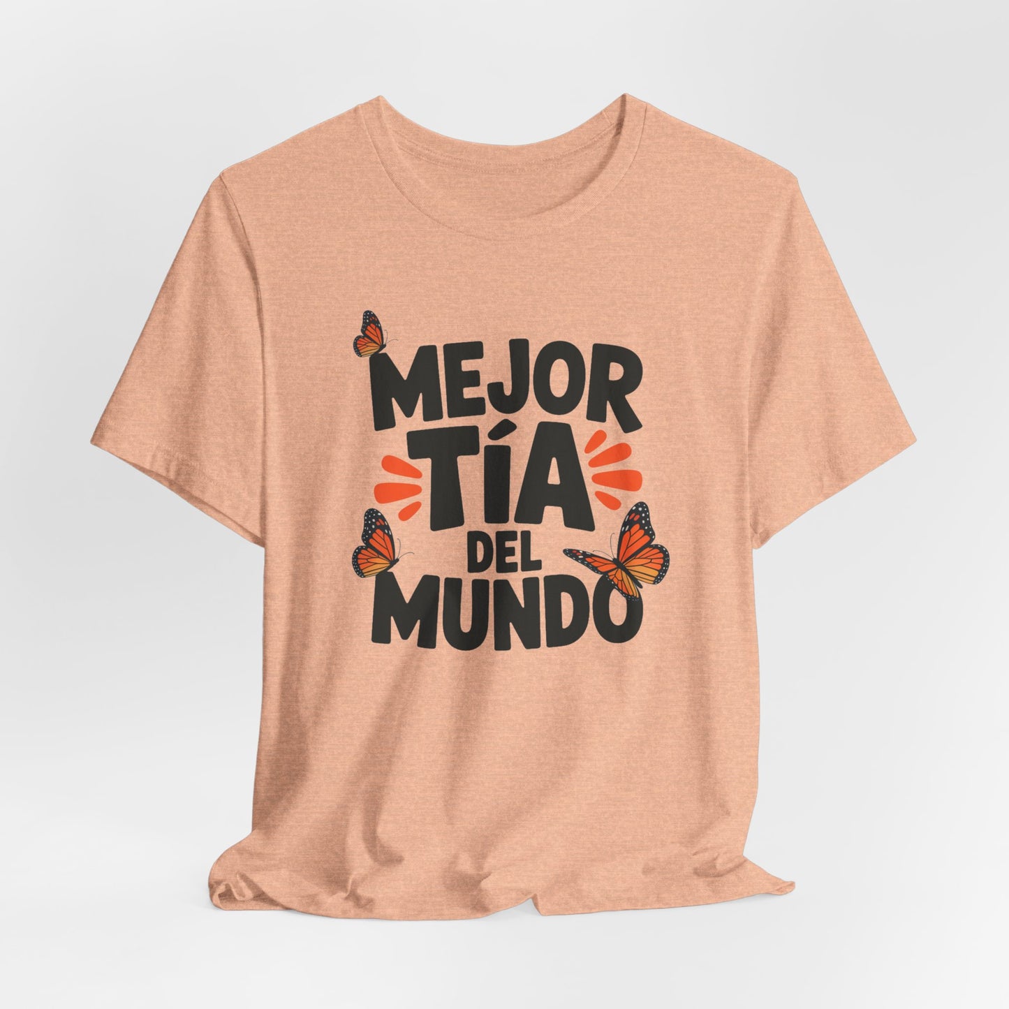 Mejor Tia Del Mundo T-Shirt | Proud Tia Gift | Latino Family Tee | Best Tia Ever Shirt | Tia Birthday Regalo