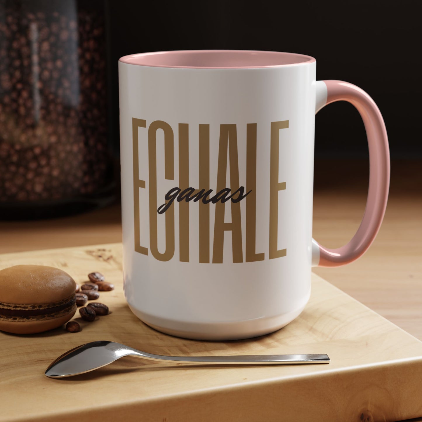 Echale Ganas Mug - Latina Motivation Coffee Cup - Spanish Inspirational Gift for Her - Bilingual Empowerment Taza